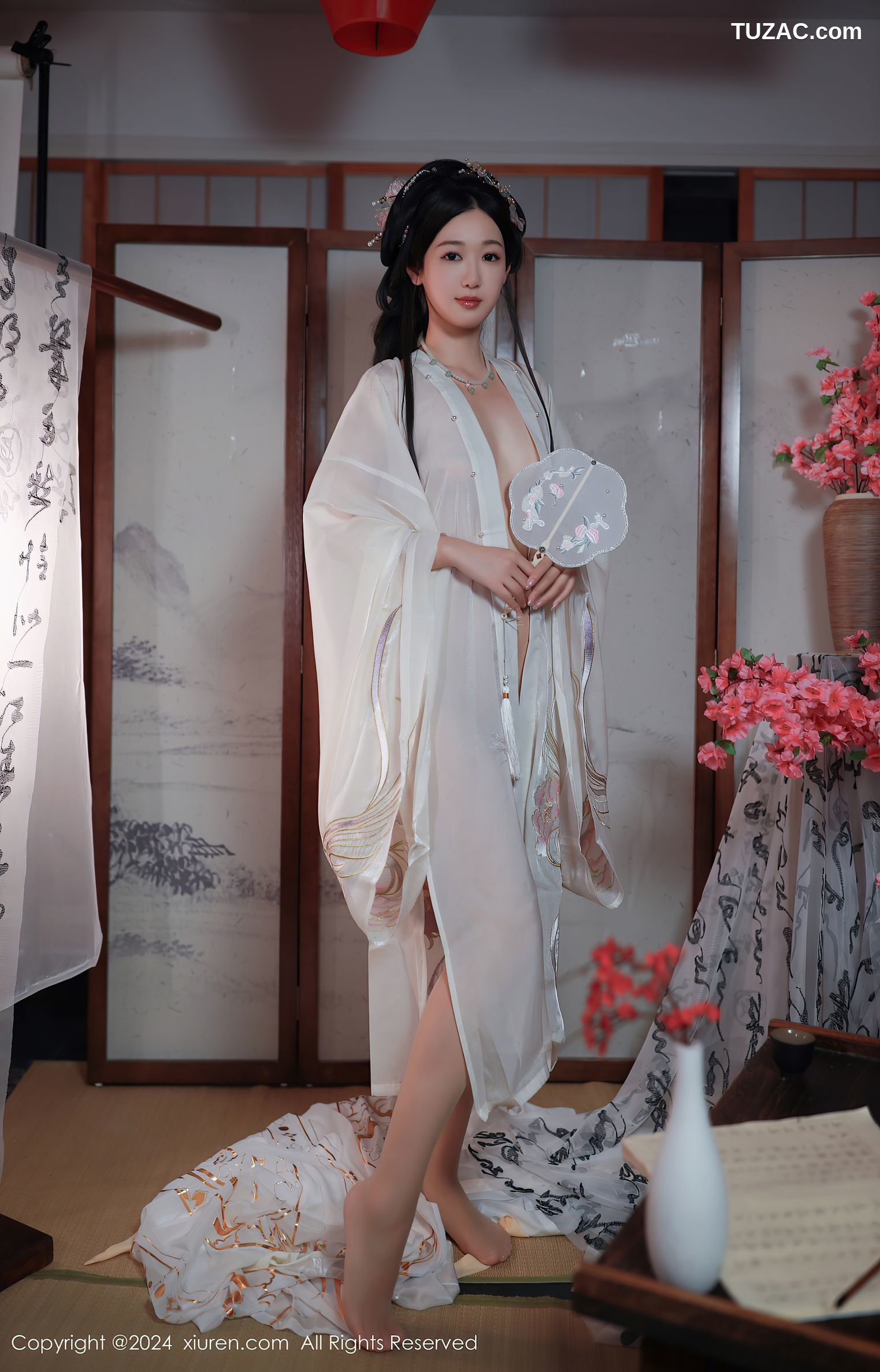 XiuRen秀人网-8898-唐安琪-迪拜旅拍-古风白衣-2024.07.22