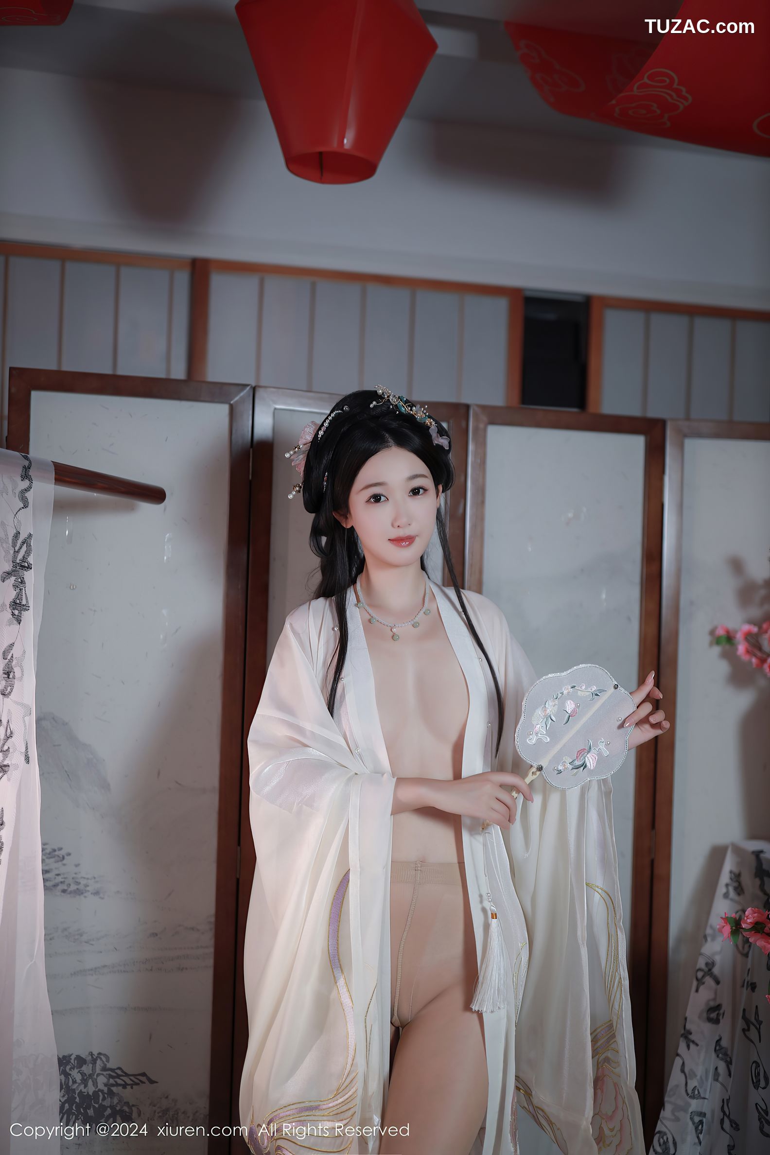 XiuRen秀人网-8898-唐安琪-迪拜旅拍-古风白衣-2024.07.22