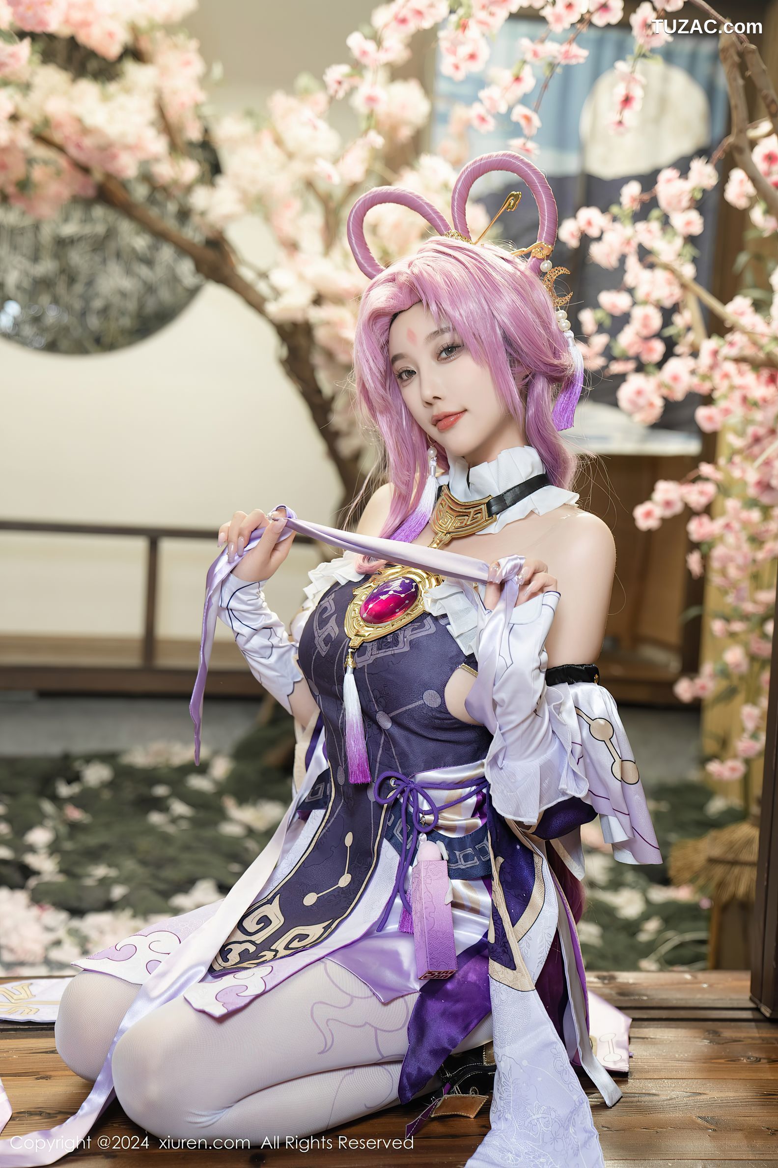 XiuRen秀人网-8943-杨晨晨Yome-紫发cosplay-2024.07.30