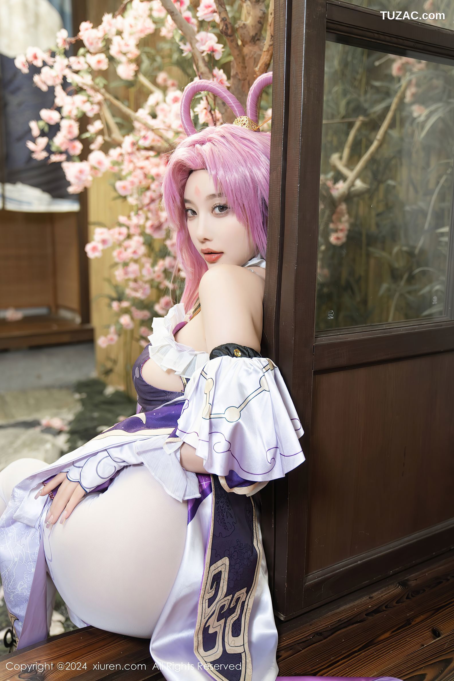 XiuRen秀人网-8943-杨晨晨Yome-紫发cosplay-2024.07.30