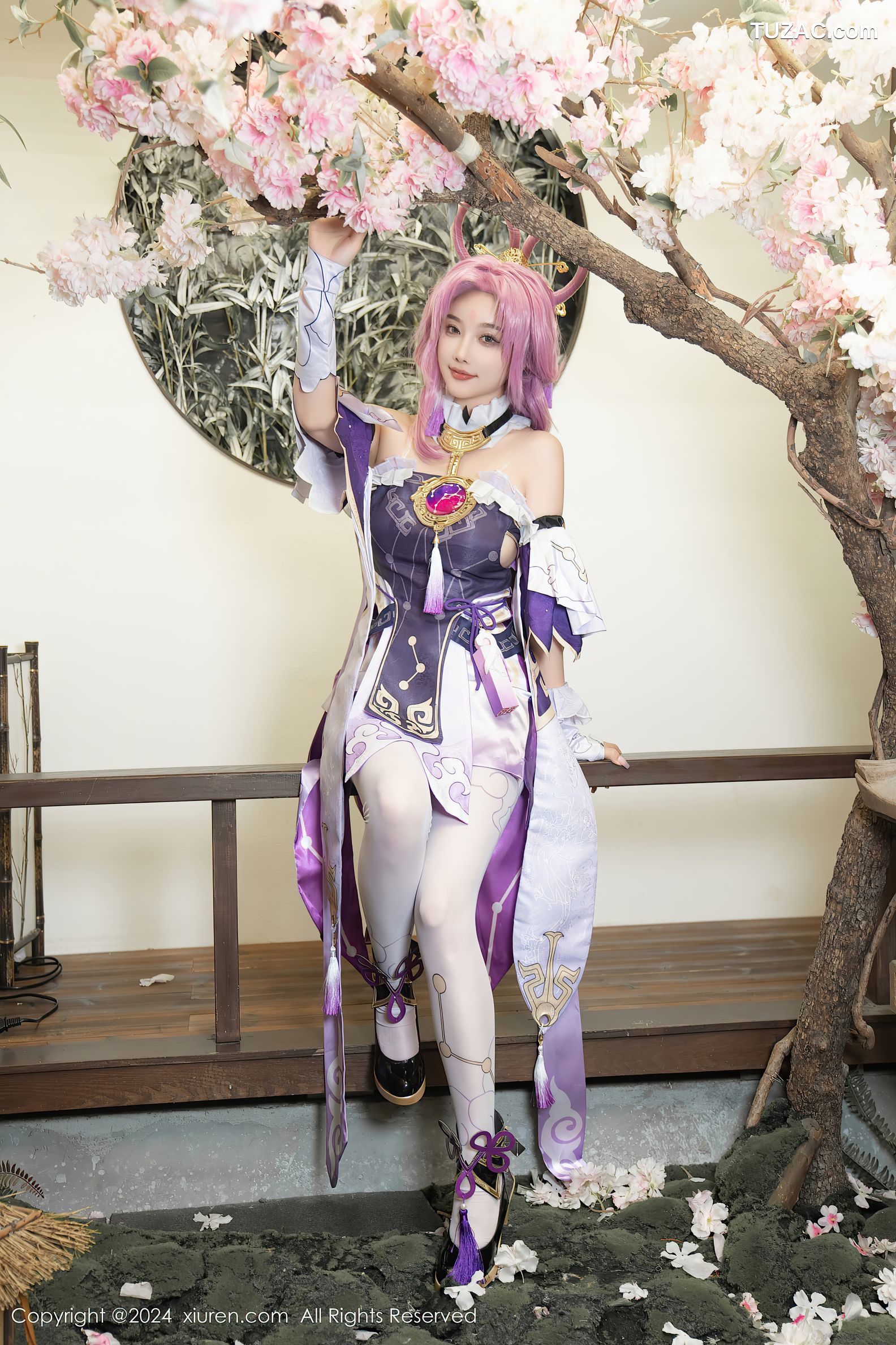 XiuRen秀人网-8943-杨晨晨Yome-紫发cosplay-2024.07.30