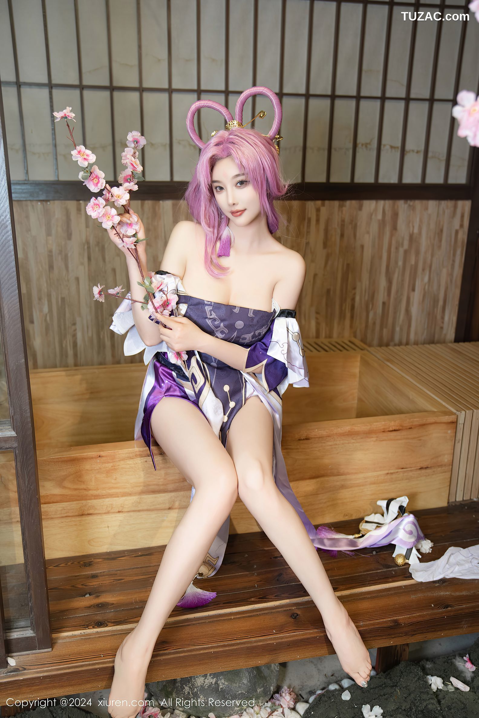 XiuRen秀人网-8943-杨晨晨Yome-紫发cosplay-2024.07.30