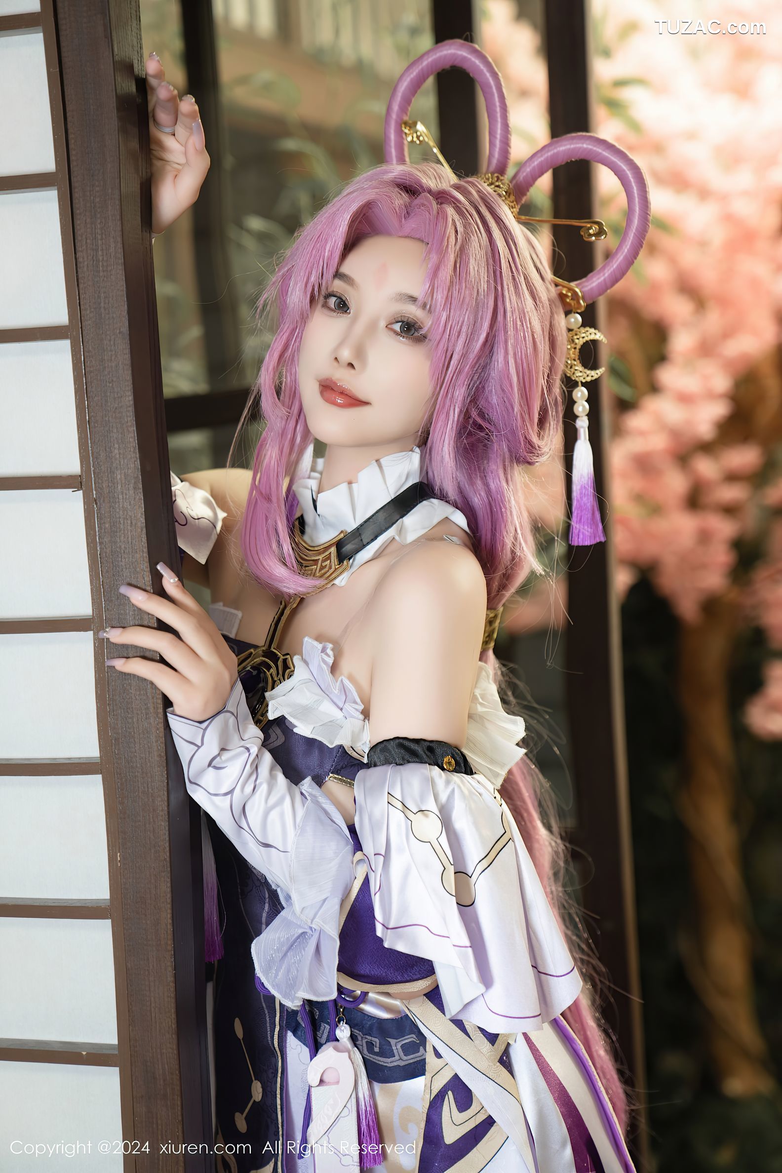 XiuRen秀人网-8943-杨晨晨Yome-紫发cosplay-2024.07.30