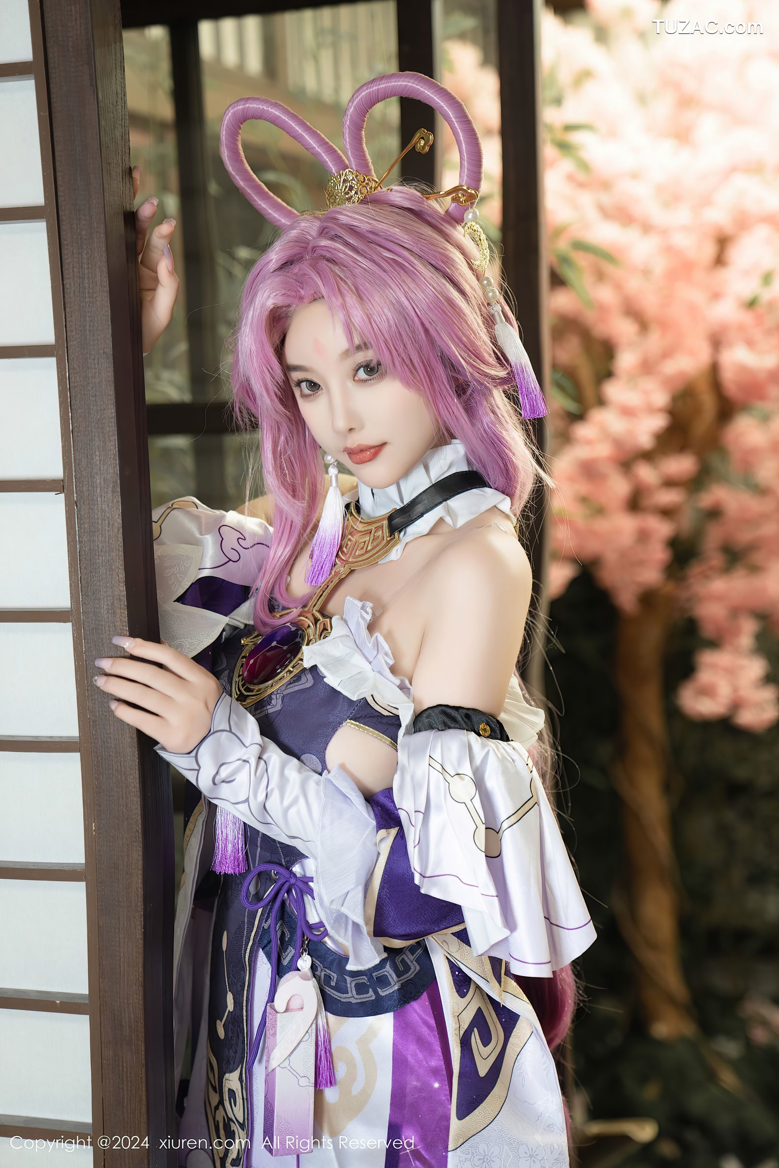 XiuRen秀人网-8943-杨晨晨Yome-紫发cosplay-2024.07.30