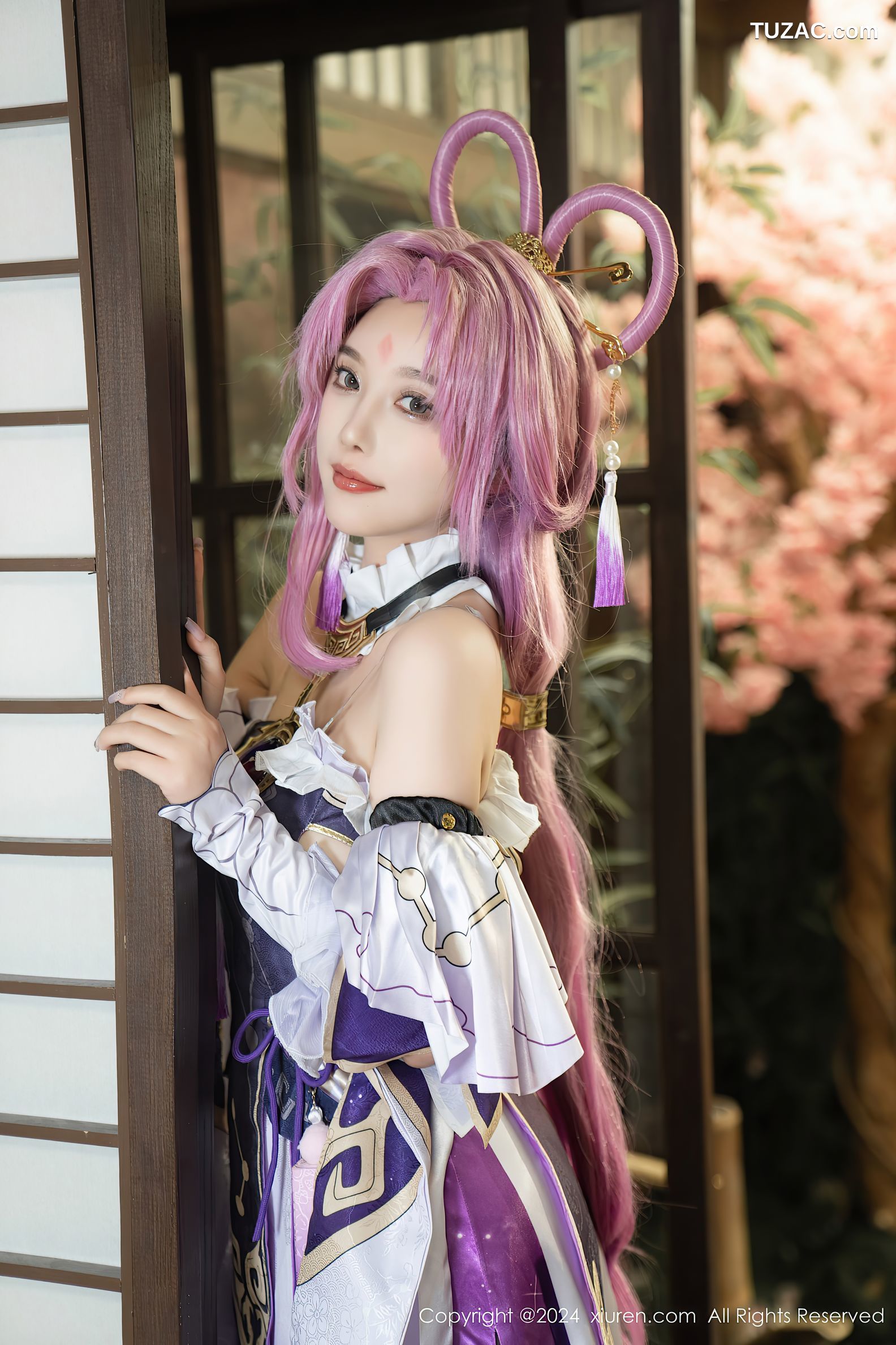 XiuRen秀人网-8943-杨晨晨Yome-紫发cosplay-2024.07.30