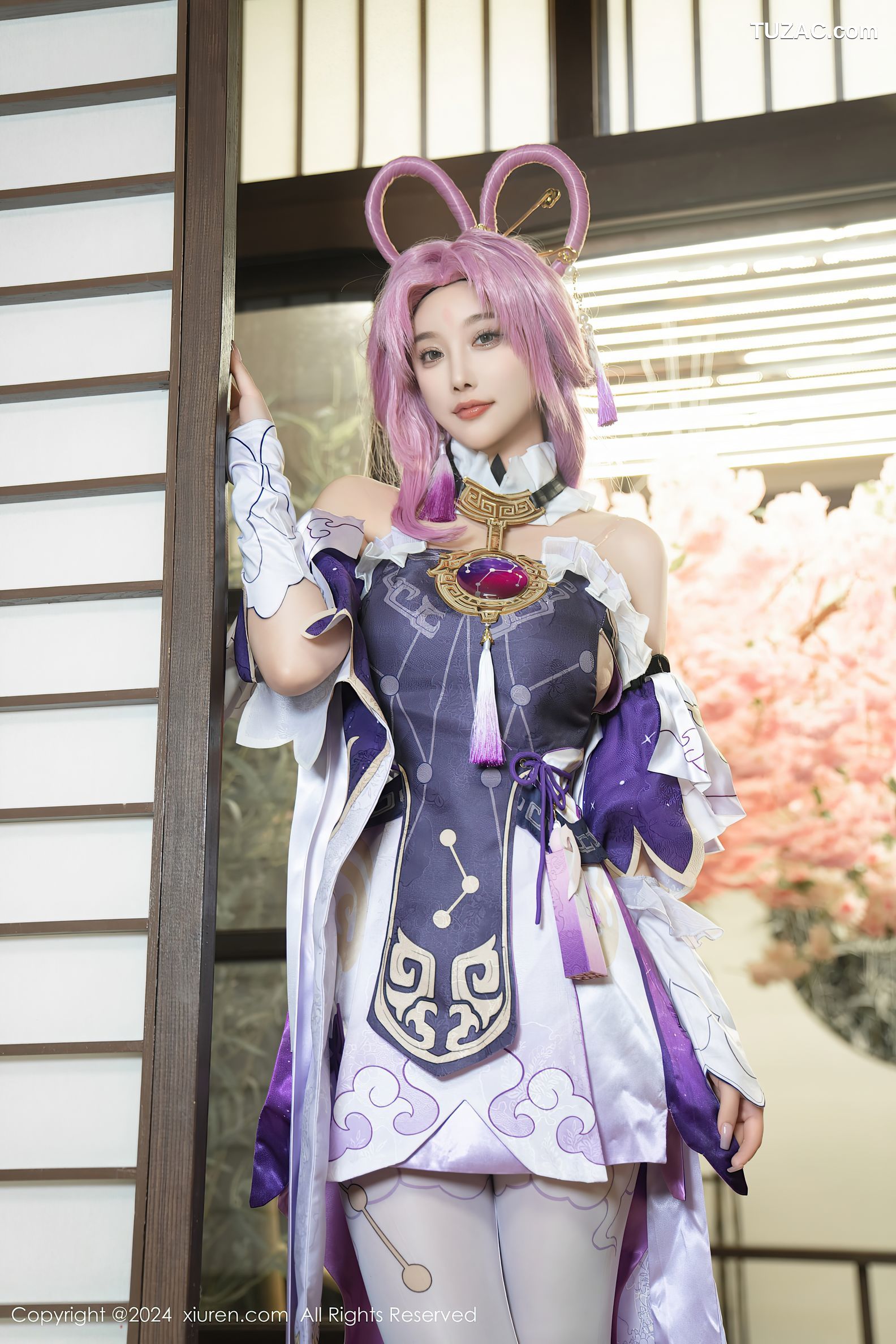 XiuRen秀人网-8943-杨晨晨Yome-紫发cosplay-2024.07.30