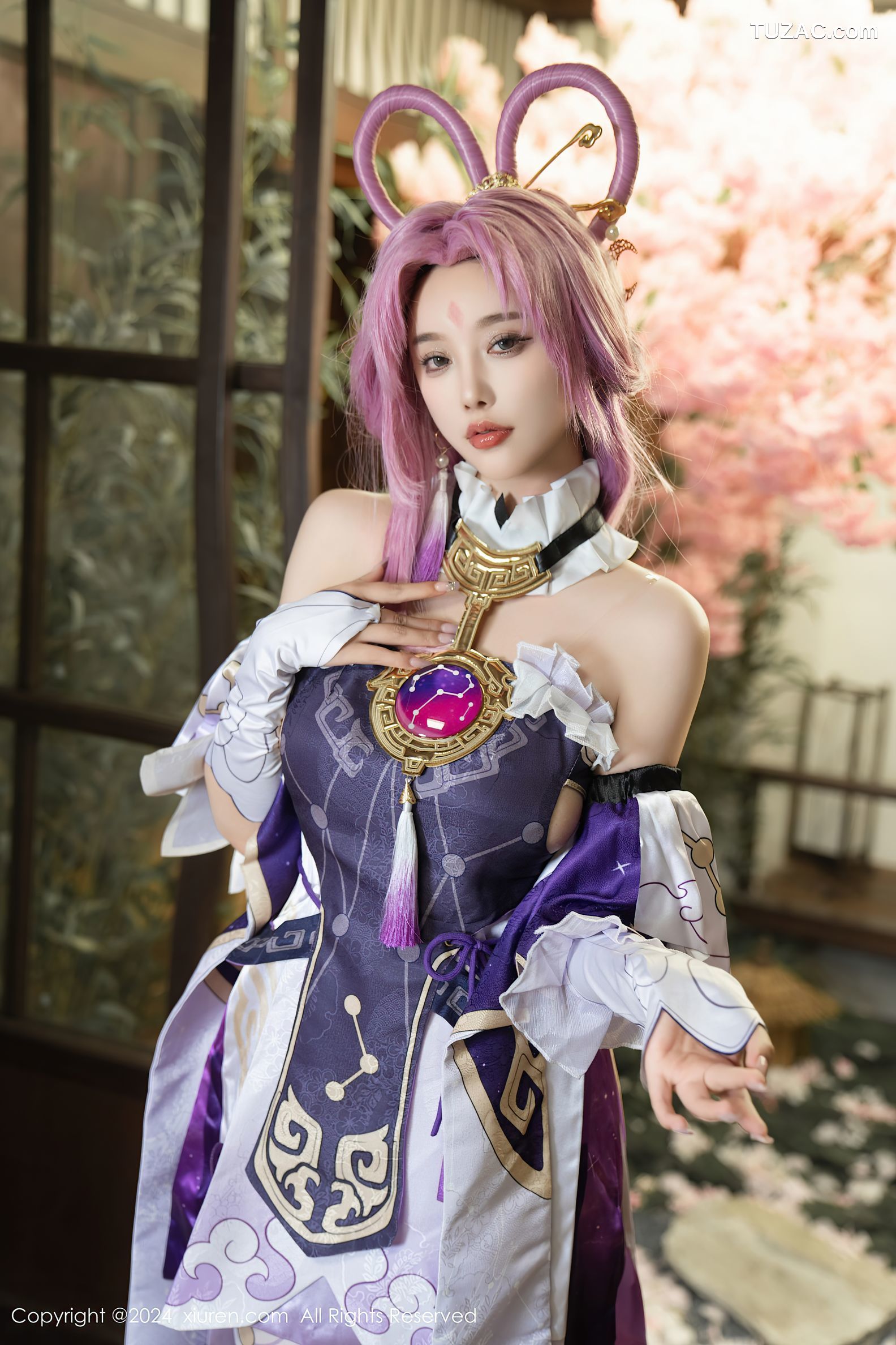 XiuRen秀人网-8943-杨晨晨Yome-紫发cosplay-2024.07.30