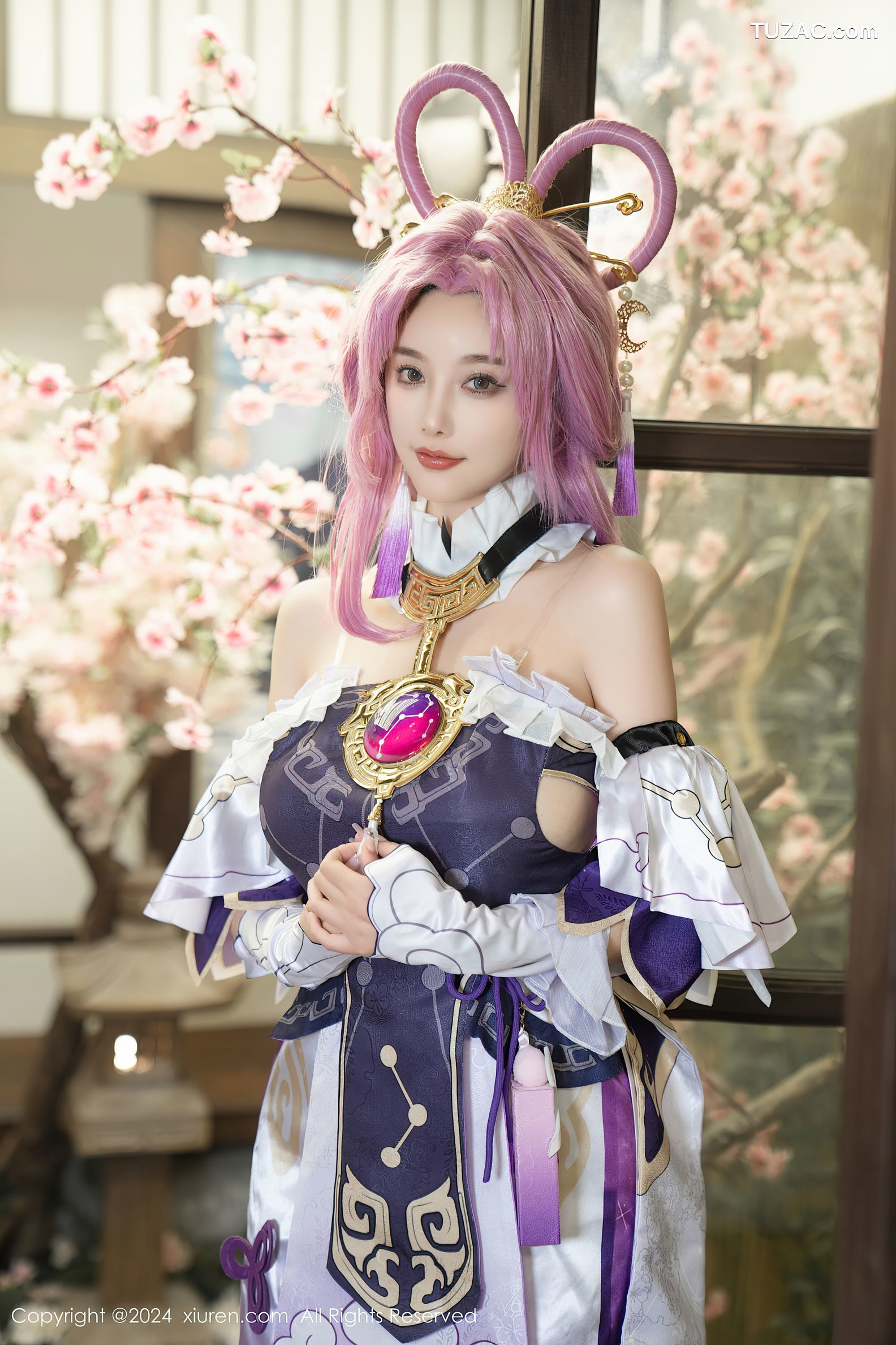 XiuRen秀人网-8943-杨晨晨Yome-紫发cosplay-2024.07.30