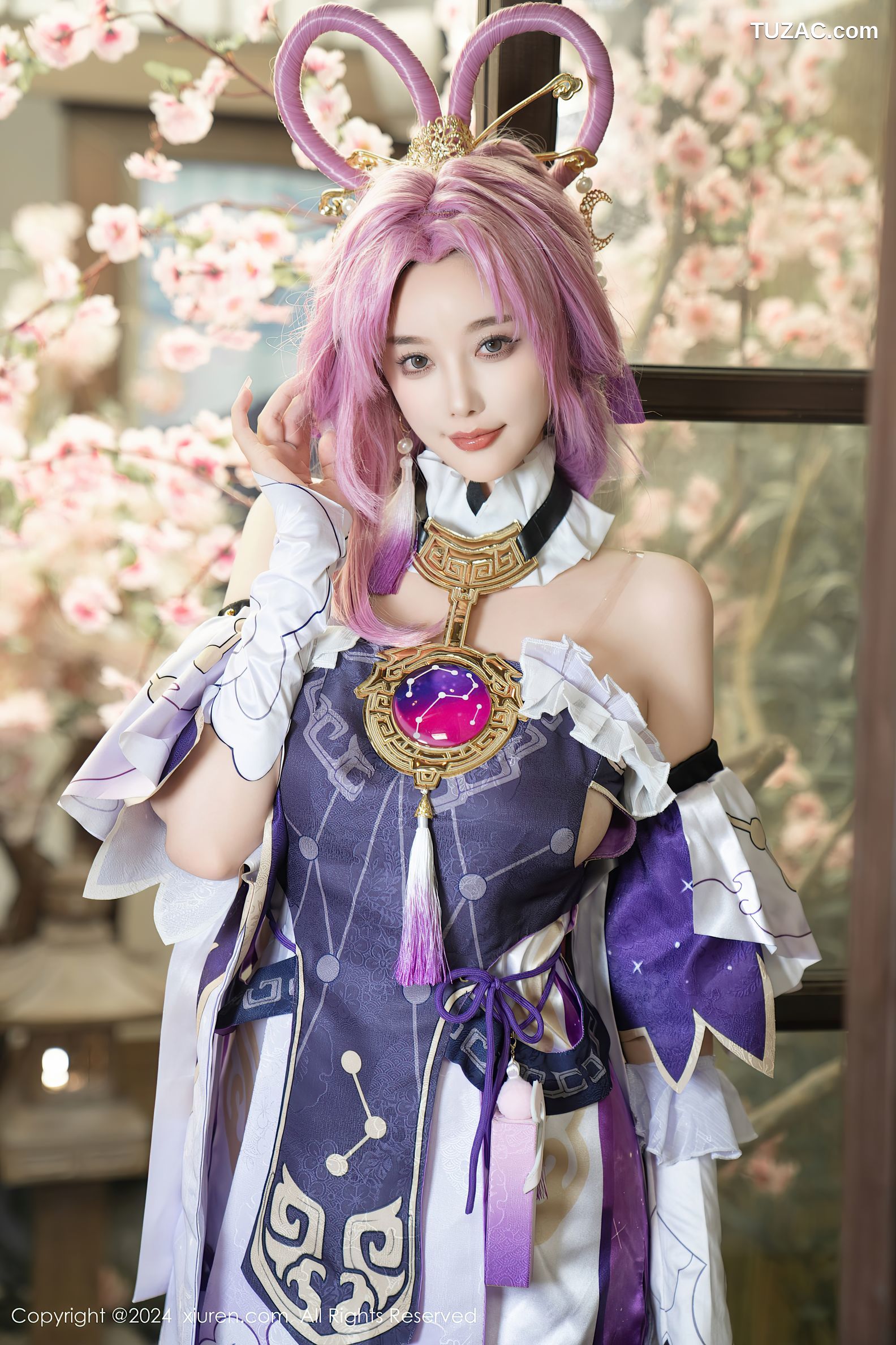 XiuRen秀人网-8943-杨晨晨Yome-紫发cosplay-2024.07.30