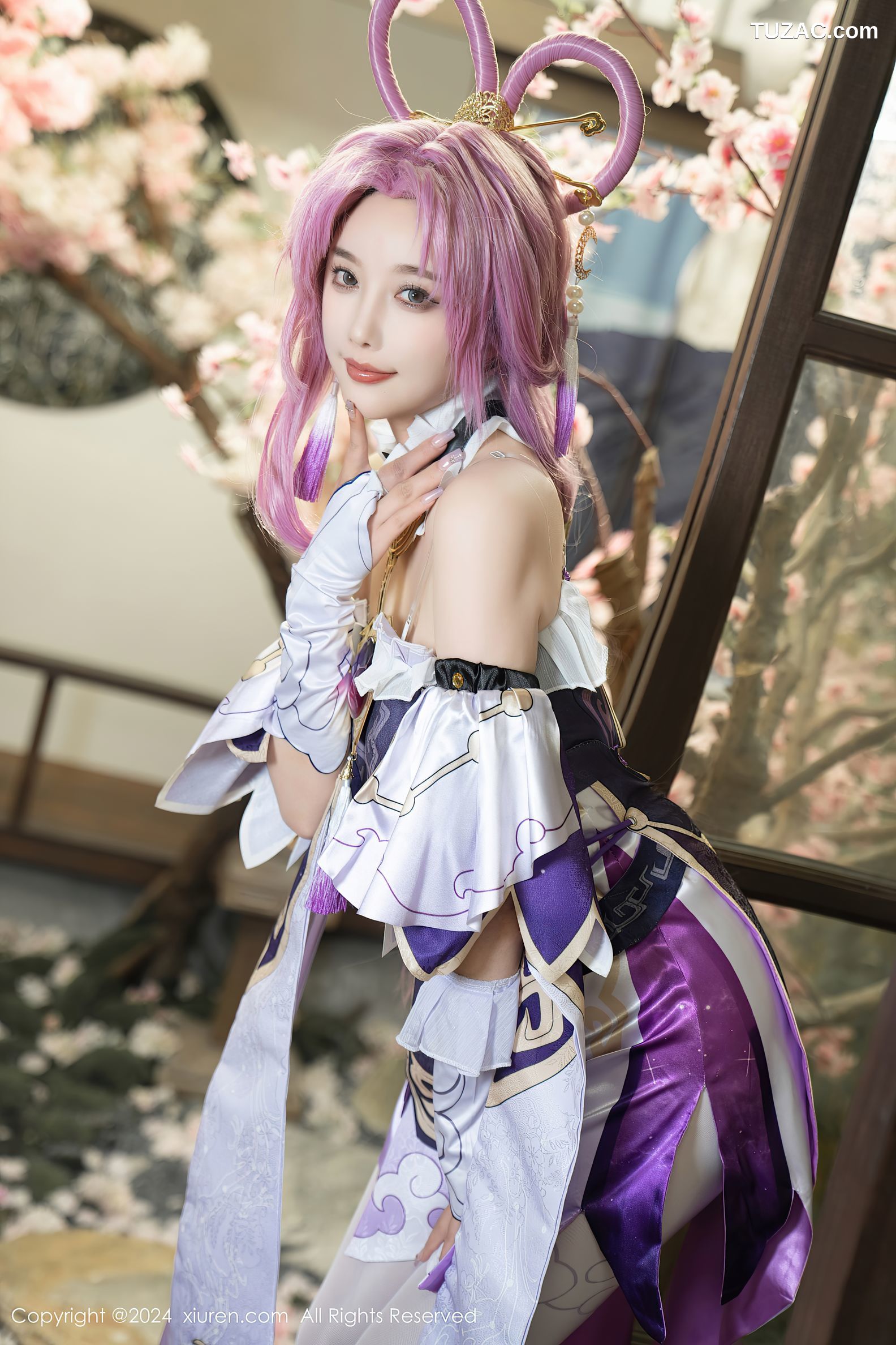 XiuRen秀人网-8943-杨晨晨Yome-紫发cosplay-2024.07.30