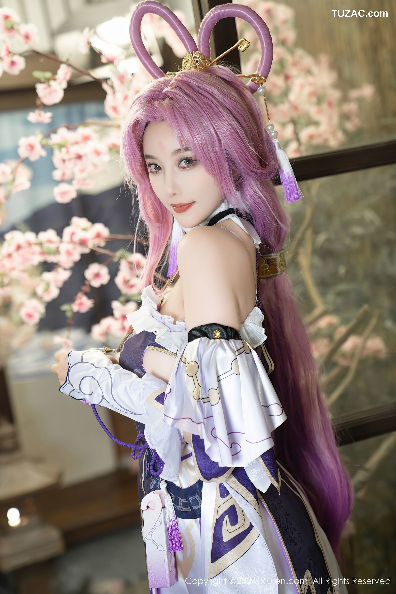 XiuRen秀人网-8943-杨晨晨Yome-紫发cosplay-2024.07.30