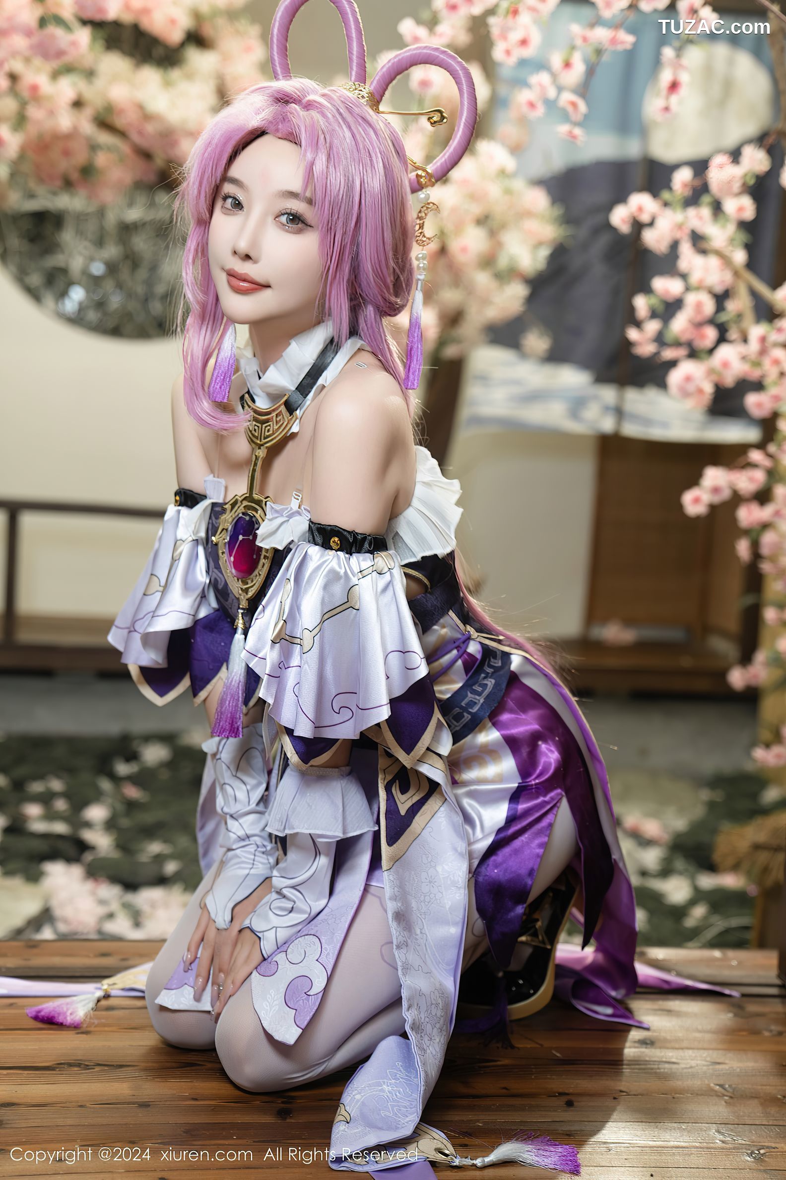 XiuRen秀人网-8943-杨晨晨Yome-紫发cosplay-2024.07.30