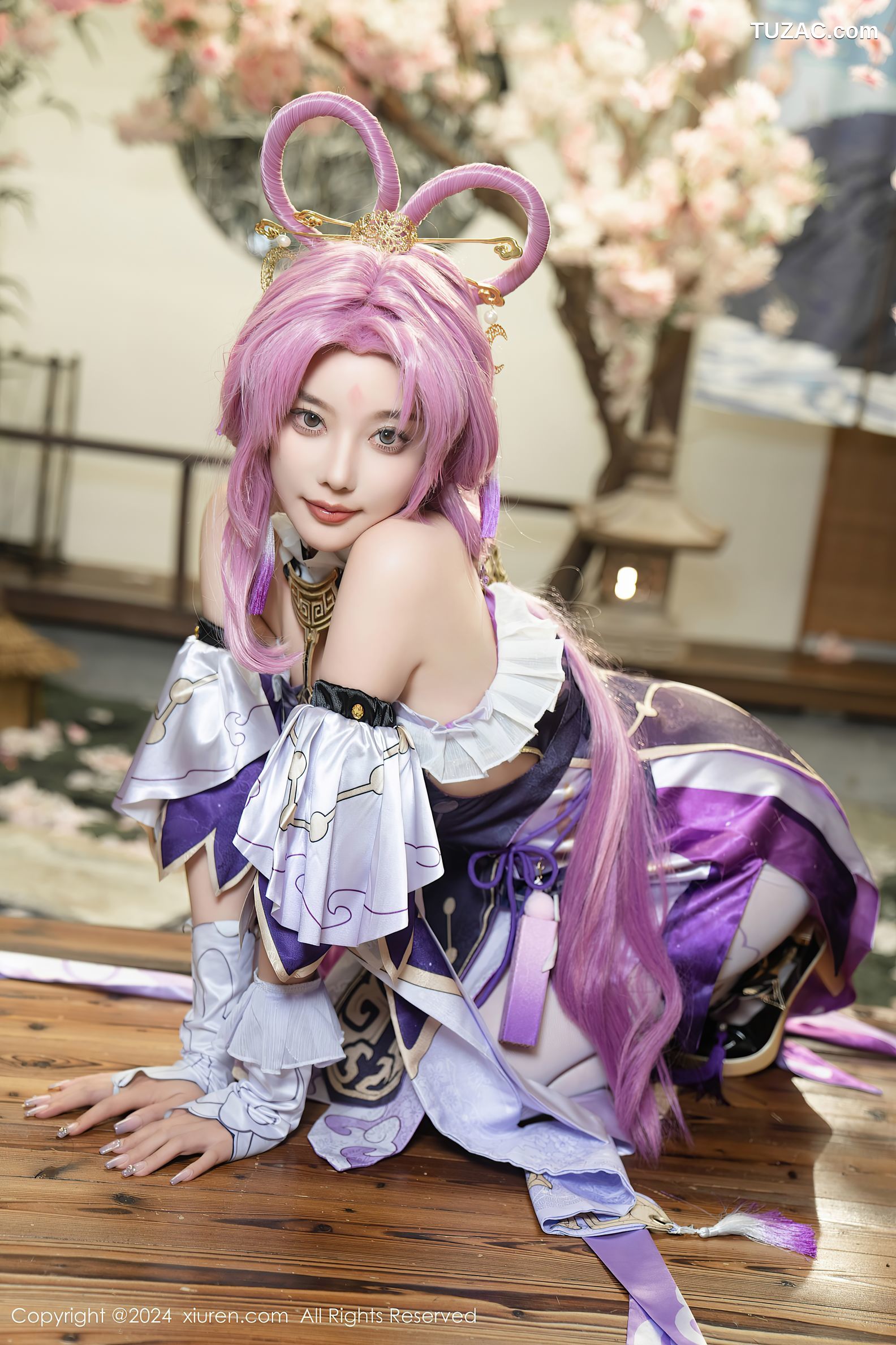 XiuRen秀人网-8943-杨晨晨Yome-紫发cosplay-2024.07.30