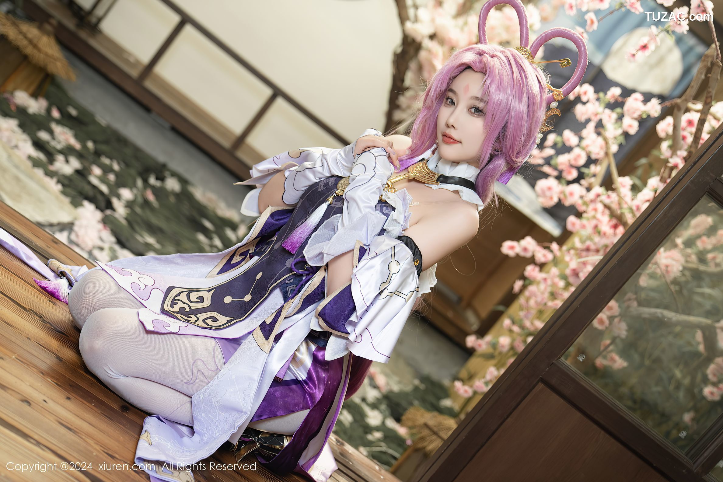 XiuRen秀人网-8943-杨晨晨Yome-紫发cosplay-2024.07.30