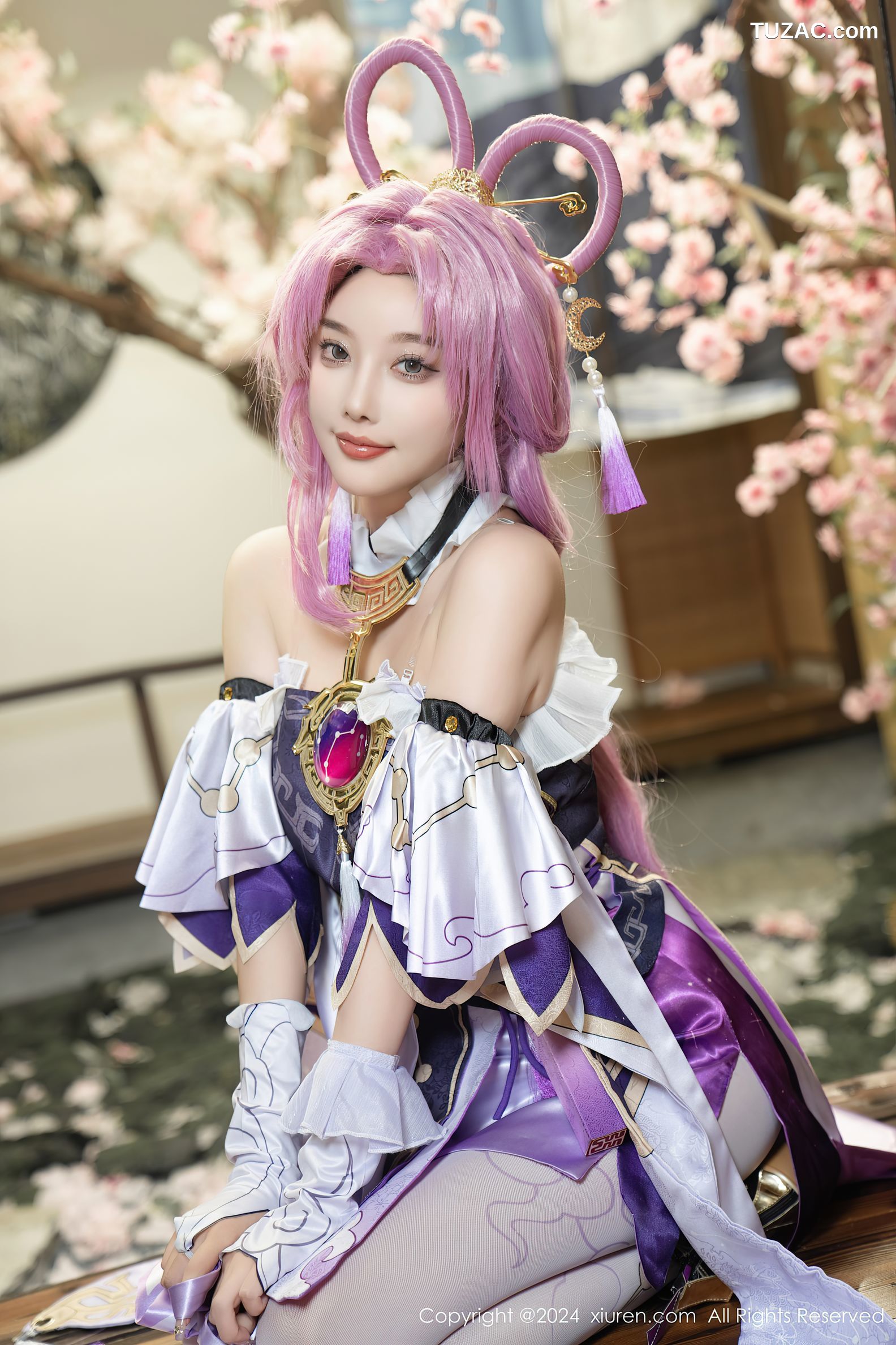 XiuRen秀人网-8943-杨晨晨Yome-紫发cosplay-2024.07.30