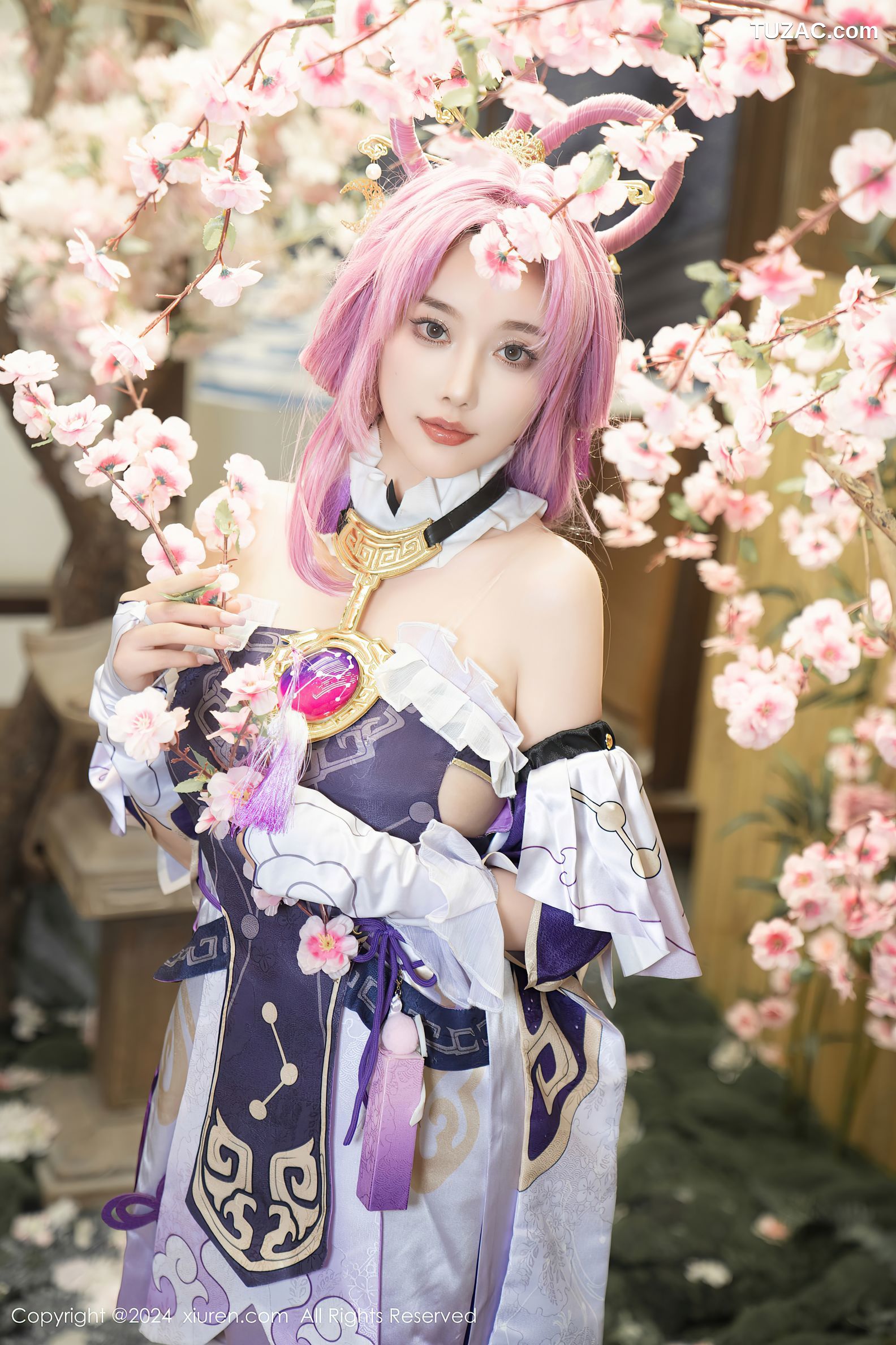 XiuRen秀人网-8943-杨晨晨Yome-紫发cosplay-2024.07.30