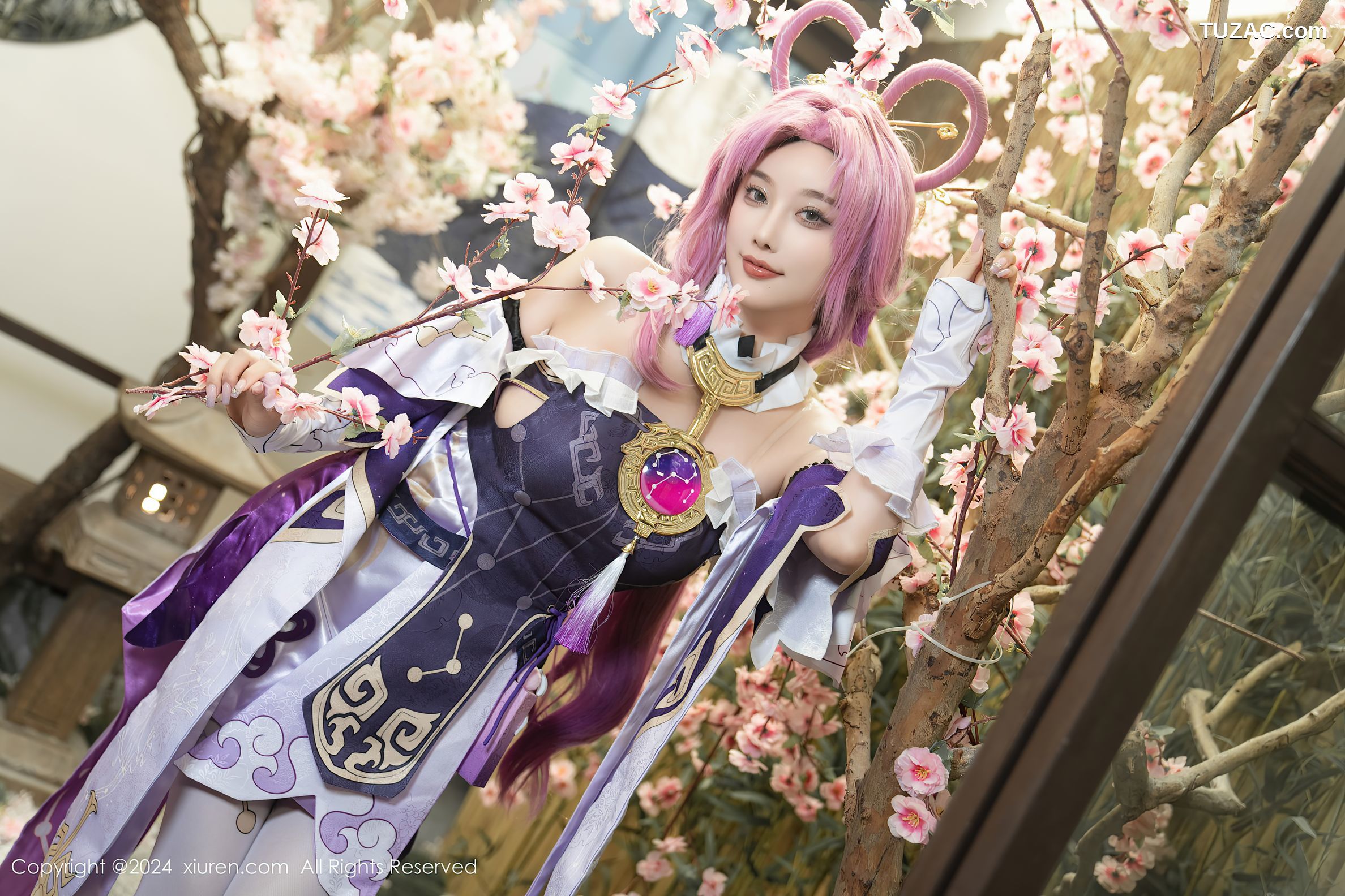 XiuRen秀人网-8943-杨晨晨Yome-紫发cosplay-2024.07.30