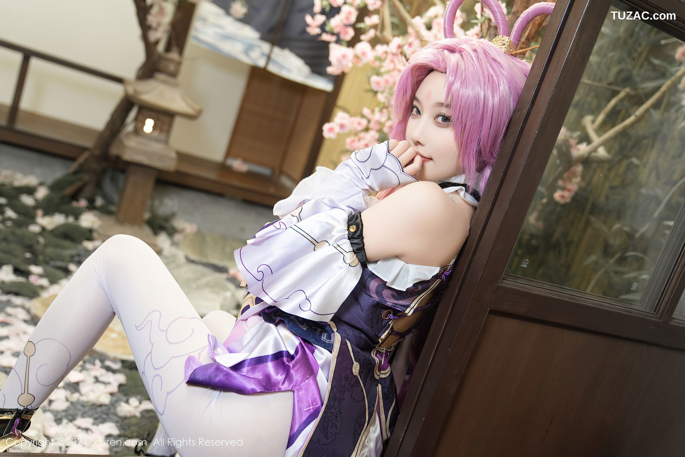 XiuRen秀人网-8943-杨晨晨Yome-紫发cosplay-2024.07.30