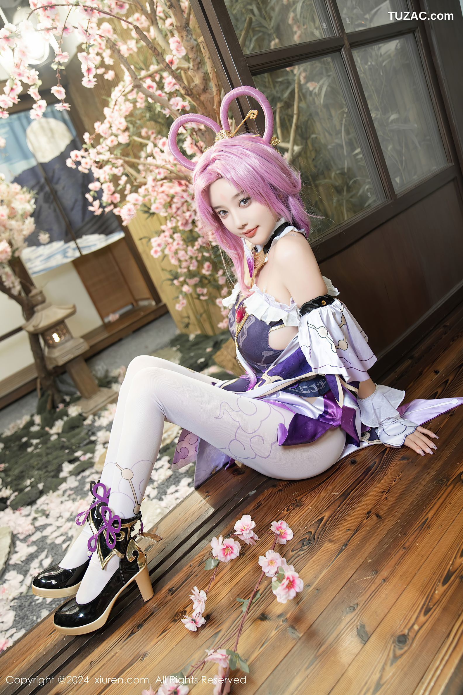 XiuRen秀人网-8943-杨晨晨Yome-紫发cosplay-2024.07.30