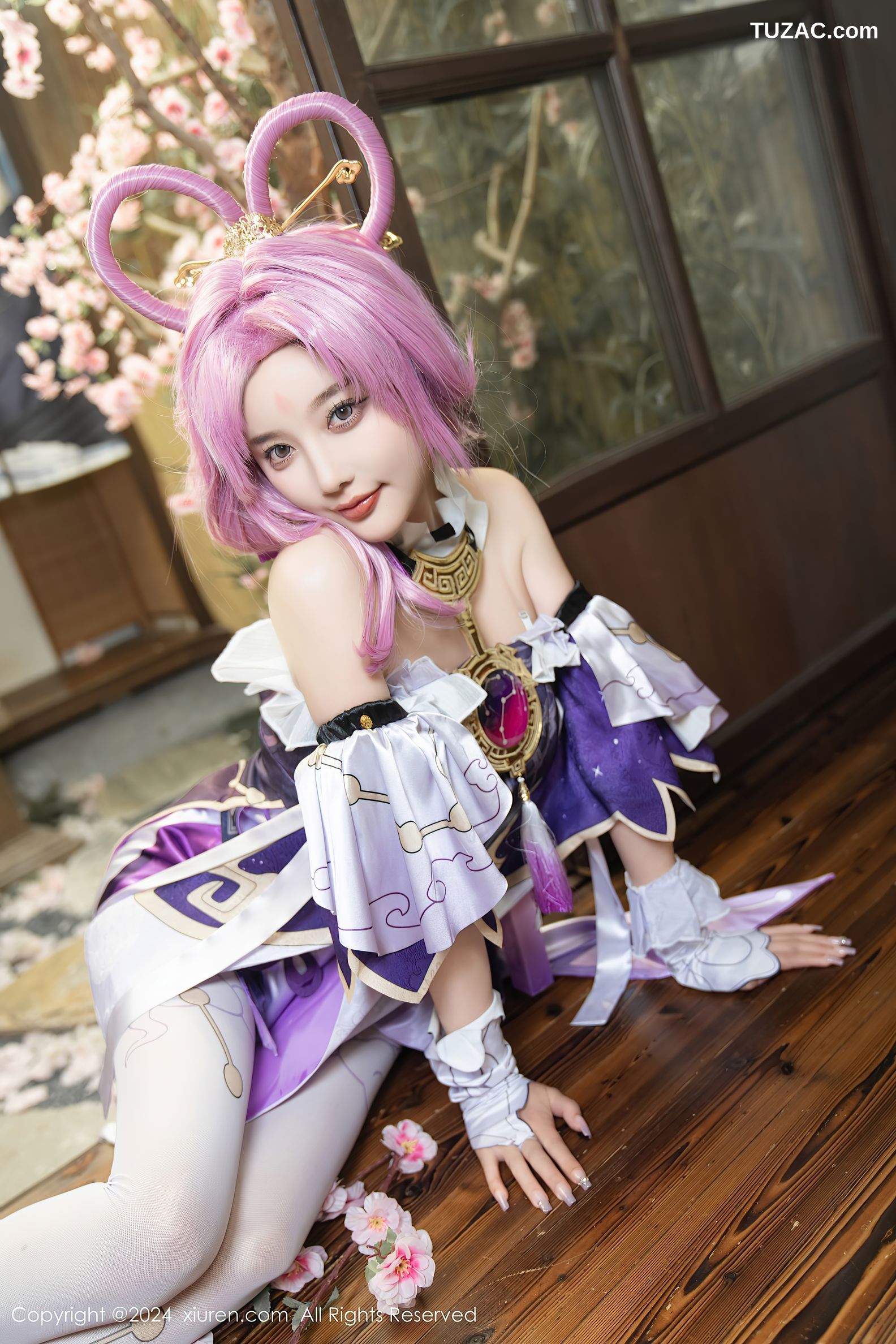 XiuRen秀人网-8943-杨晨晨Yome-紫发cosplay-2024.07.30