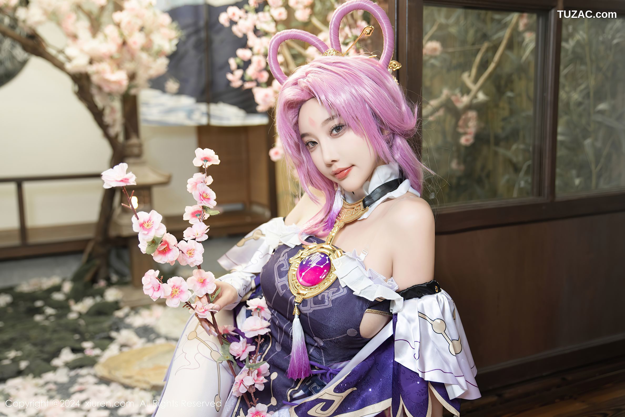 XiuRen秀人网-8943-杨晨晨Yome-紫发cosplay-2024.07.30