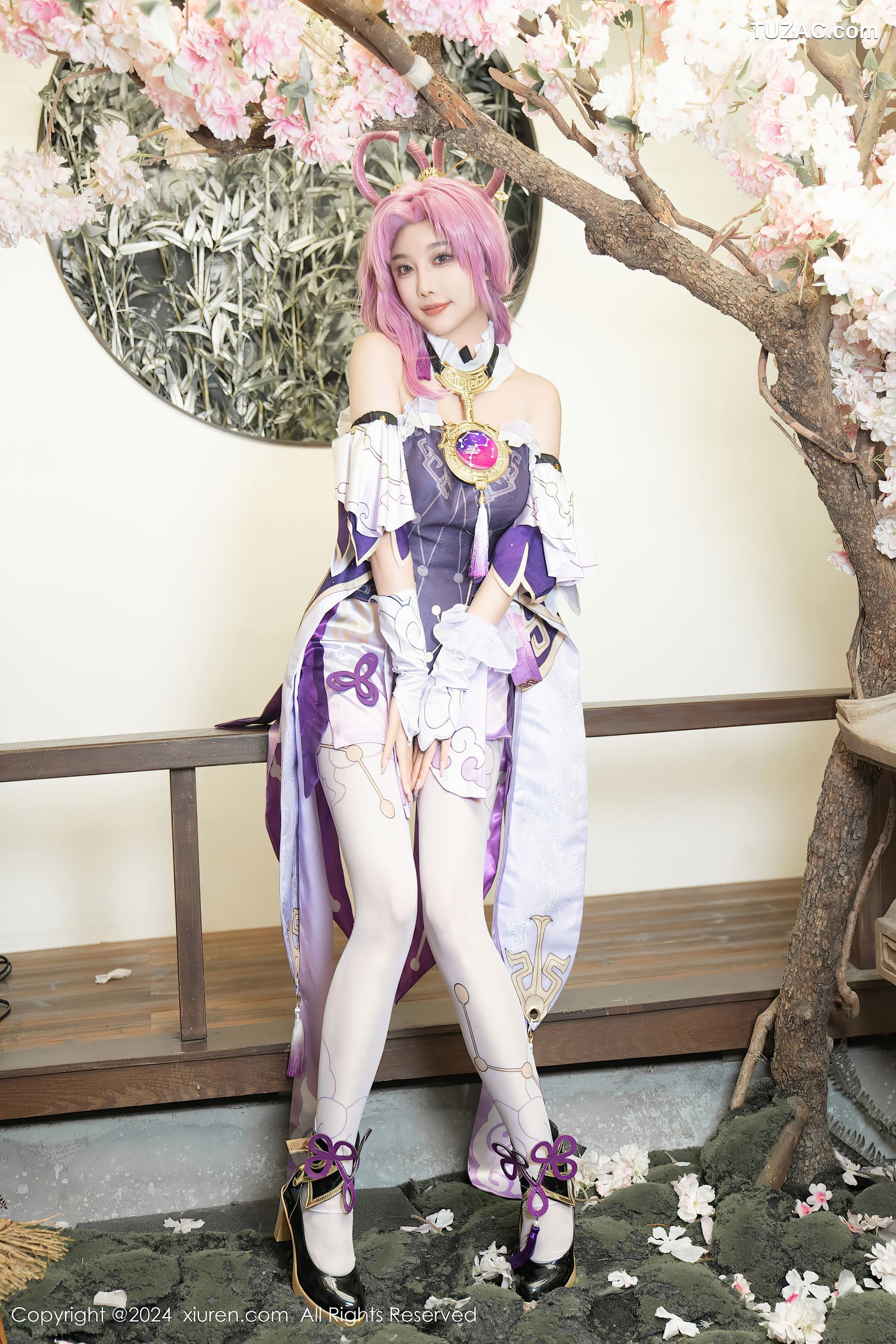XiuRen秀人网-8943-杨晨晨Yome-紫发cosplay-2024.07.30