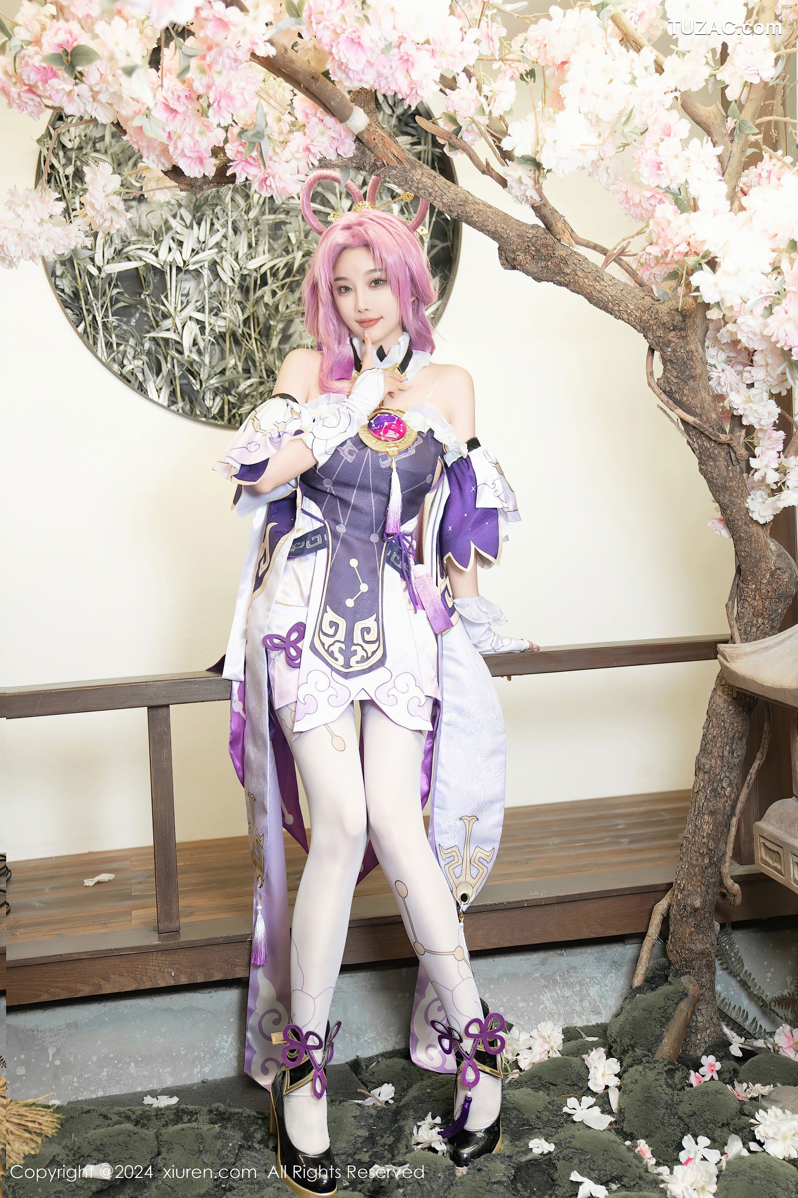 XiuRen秀人网-8943-杨晨晨Yome-紫发cosplay-2024.07.30