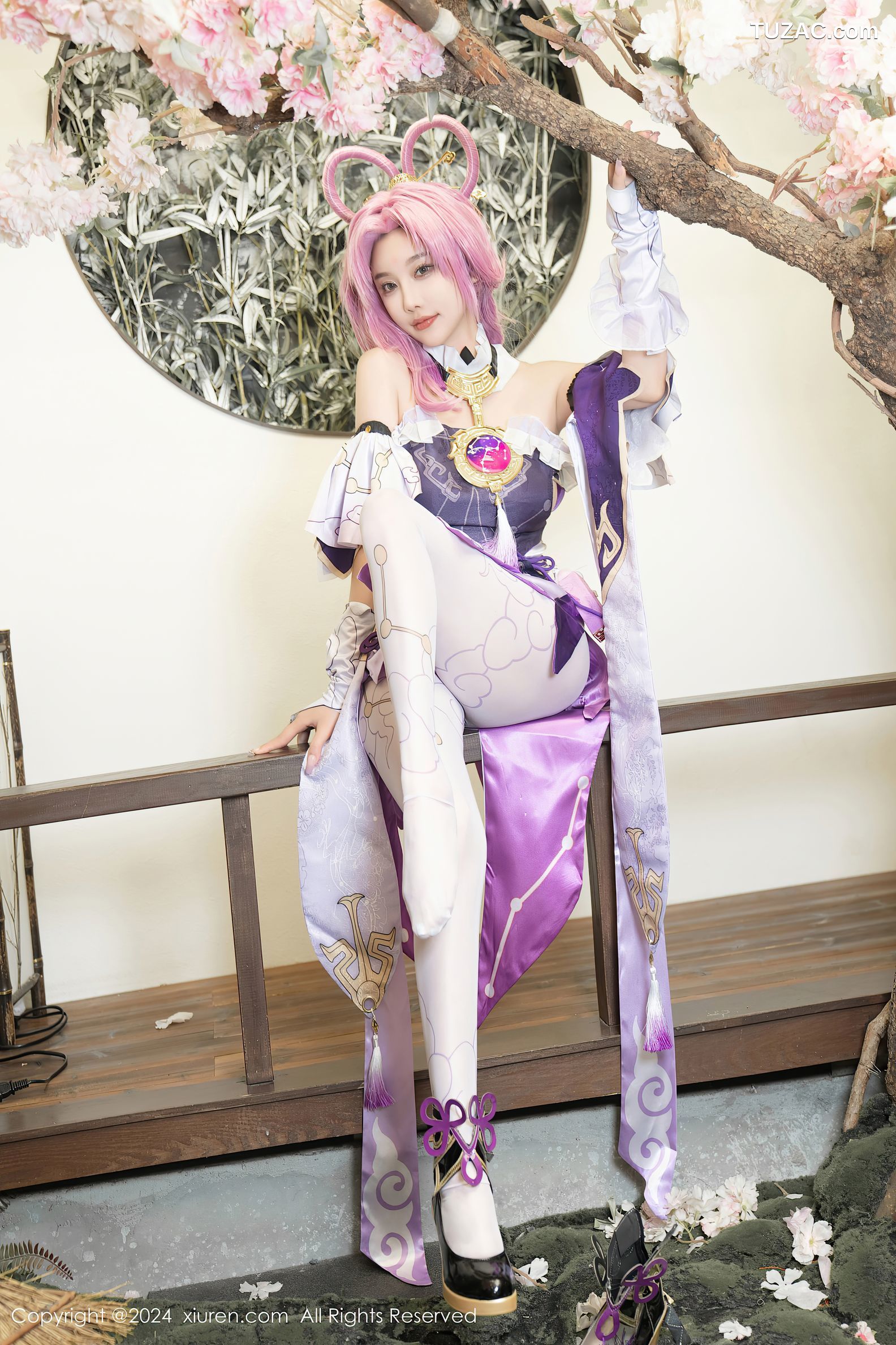 XiuRen秀人网-8943-杨晨晨Yome-紫发cosplay-2024.07.30