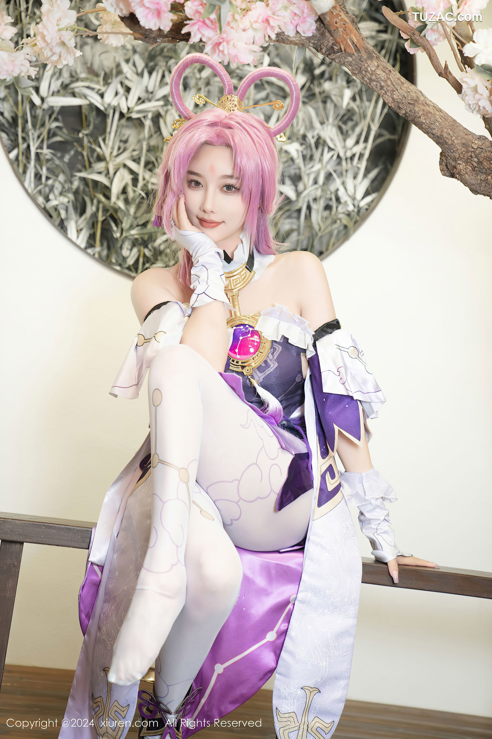 XiuRen秀人网-8943-杨晨晨Yome-紫发cosplay-2024.07.30
