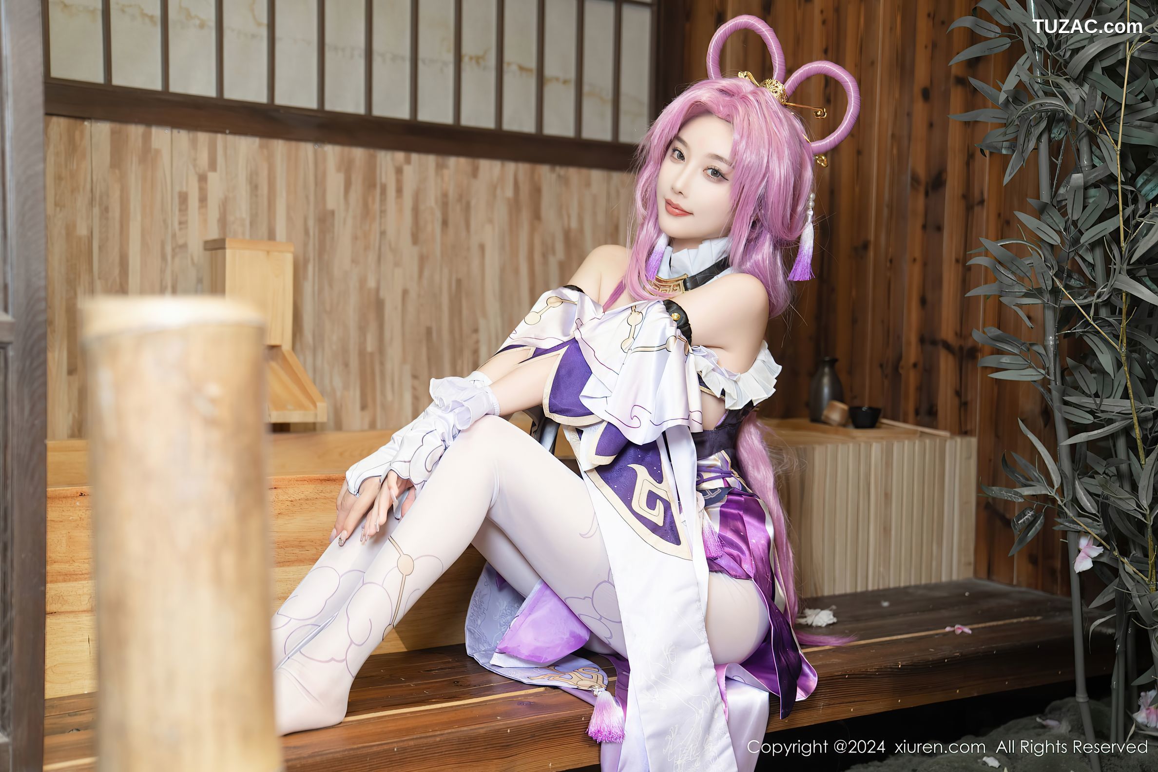 XiuRen秀人网-8943-杨晨晨Yome-紫发cosplay-2024.07.30