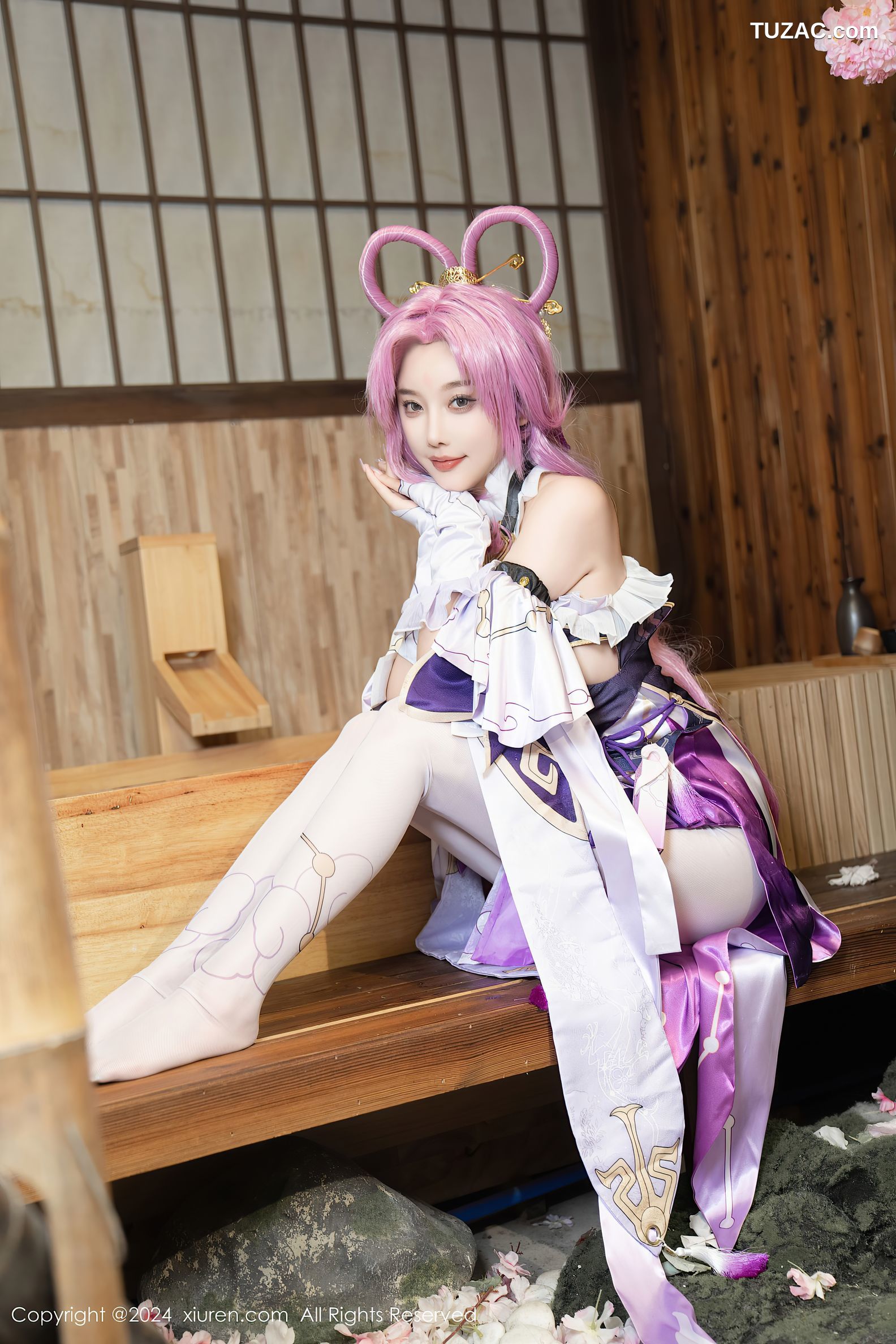 XiuRen秀人网-8943-杨晨晨Yome-紫发cosplay-2024.07.30