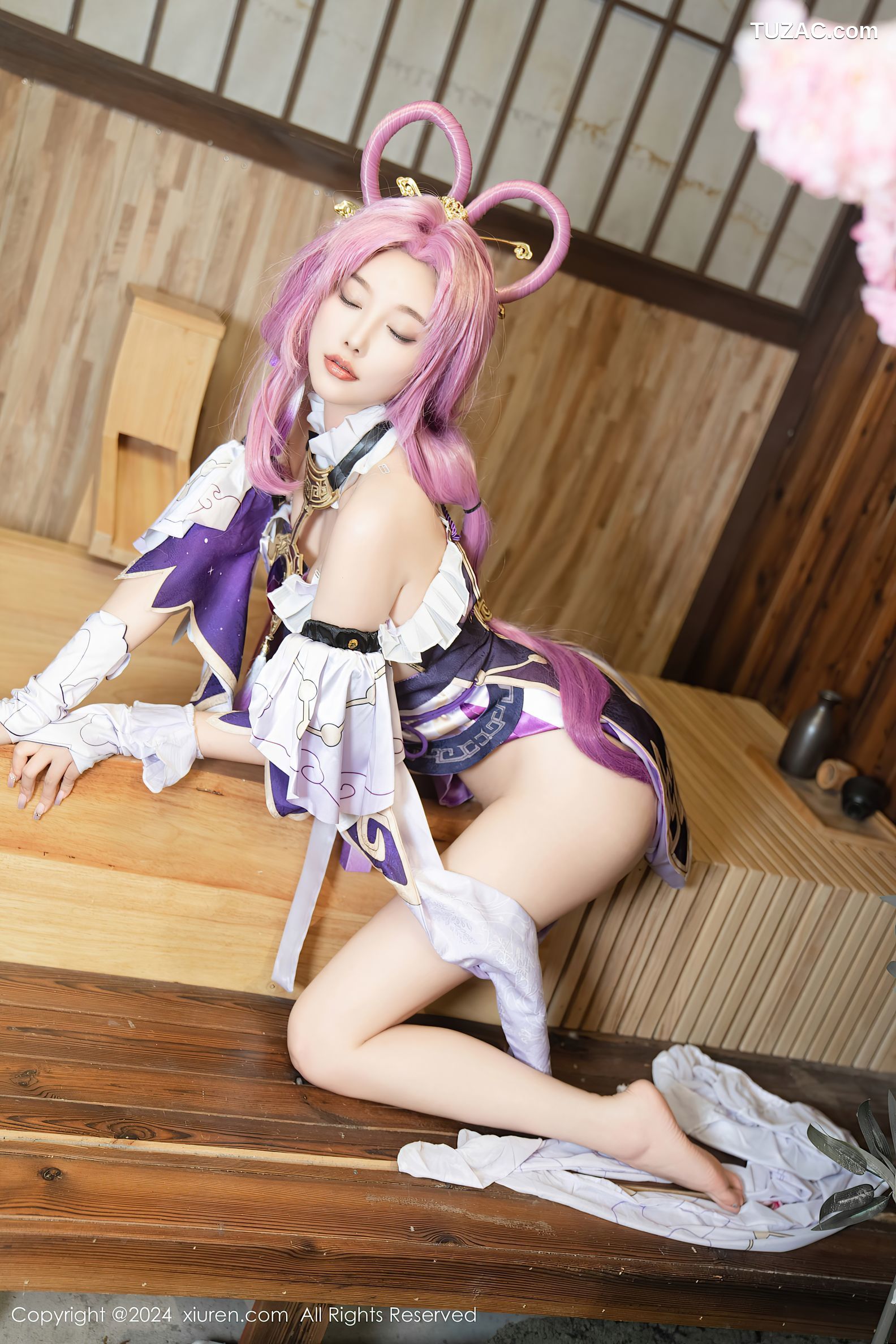 XiuRen秀人网-8943-杨晨晨Yome-紫发cosplay-2024.07.30