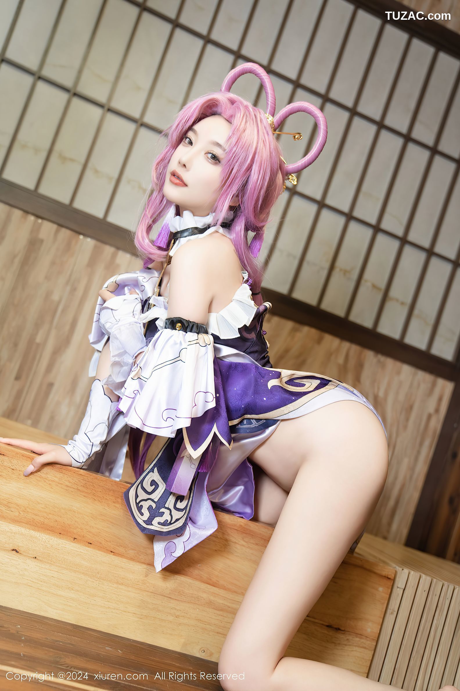 XiuRen秀人网-8943-杨晨晨Yome-紫发cosplay-2024.07.30