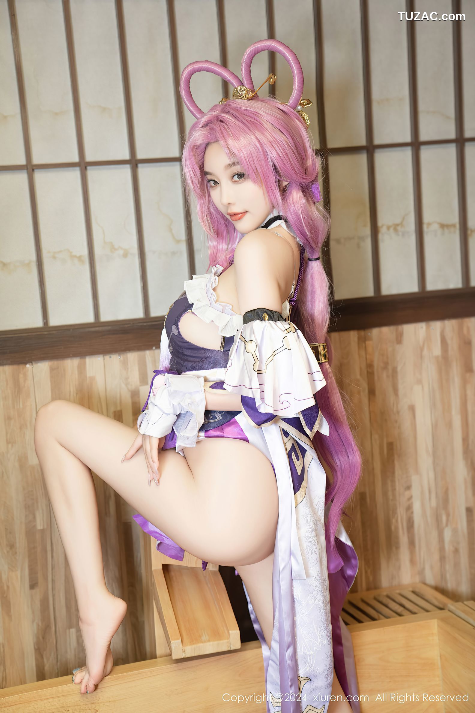 XiuRen秀人网-8943-杨晨晨Yome-紫发cosplay-2024.07.30