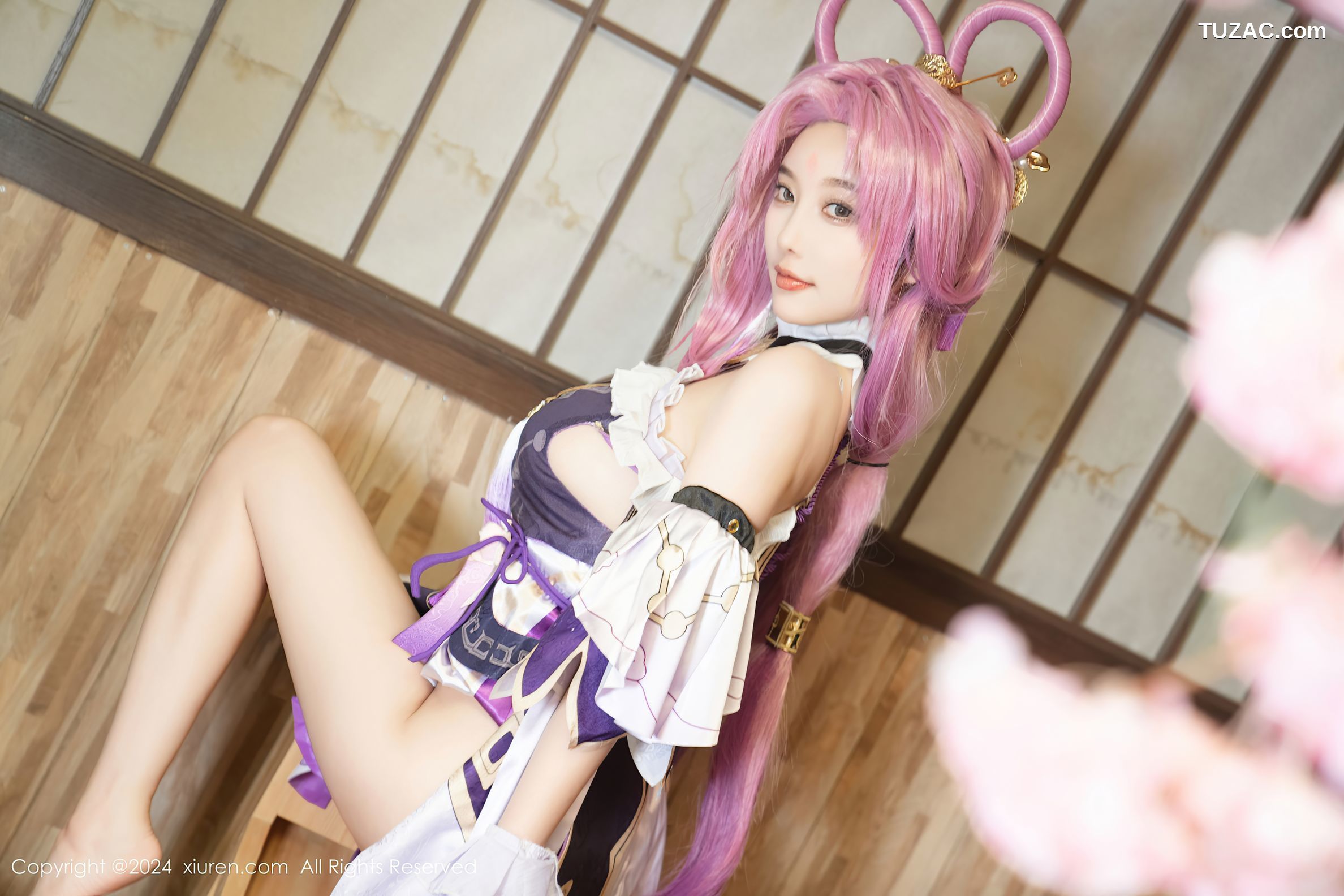 XiuRen秀人网-8943-杨晨晨Yome-紫发cosplay-2024.07.30