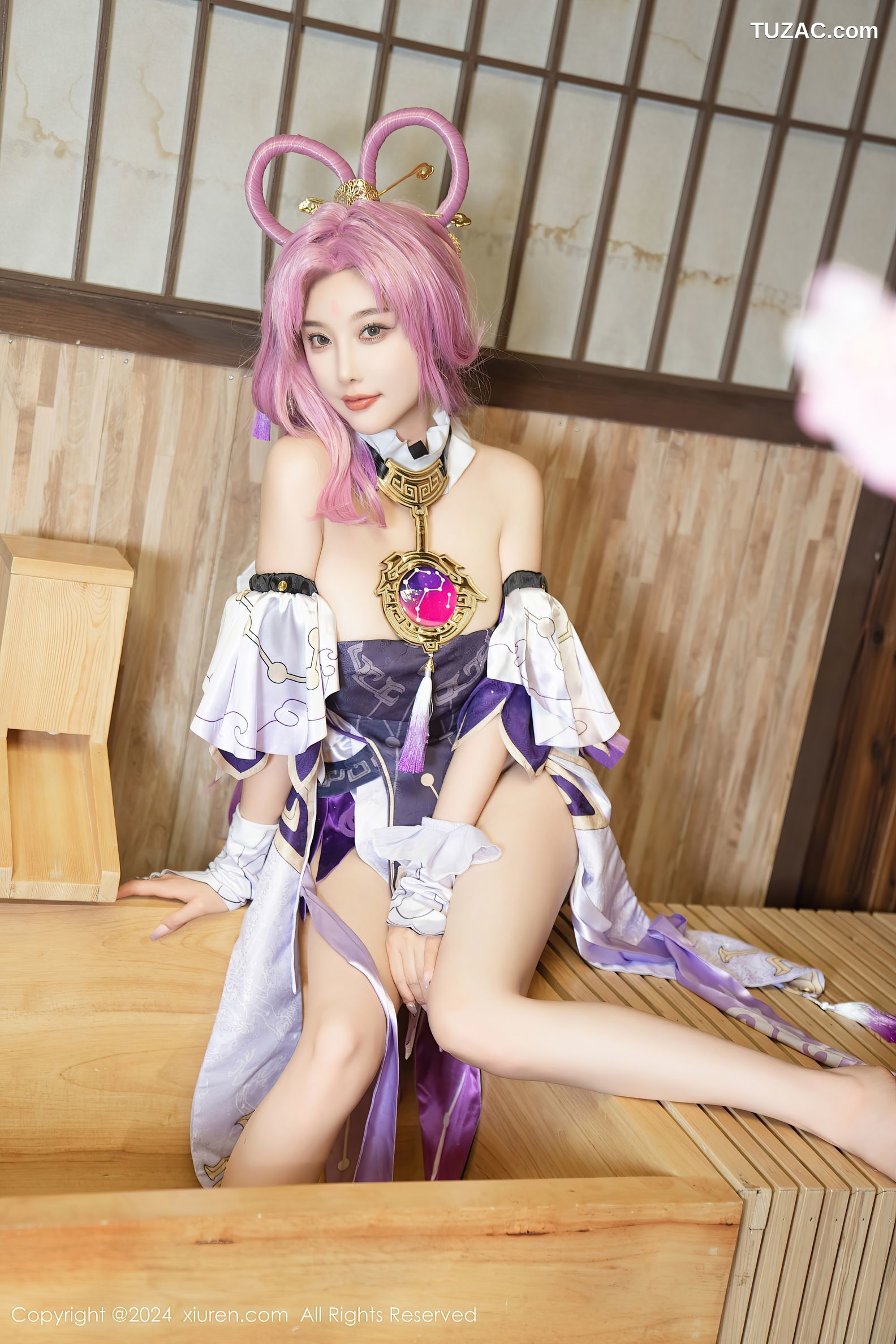 XiuRen秀人网-8943-杨晨晨Yome-紫发cosplay-2024.07.30