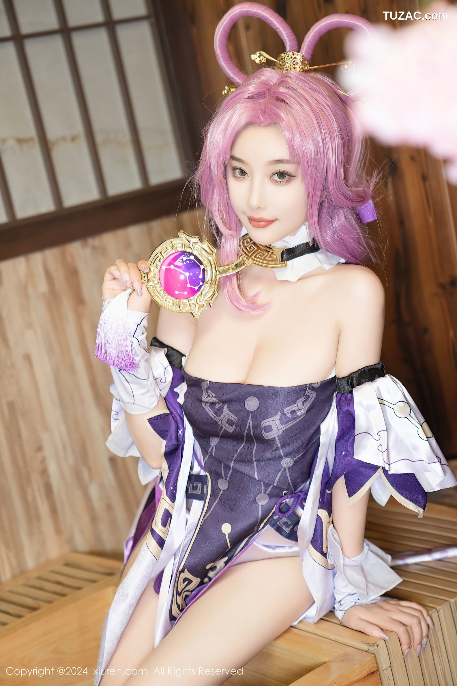 XiuRen秀人网-8943-杨晨晨Yome-紫发cosplay-2024.07.30