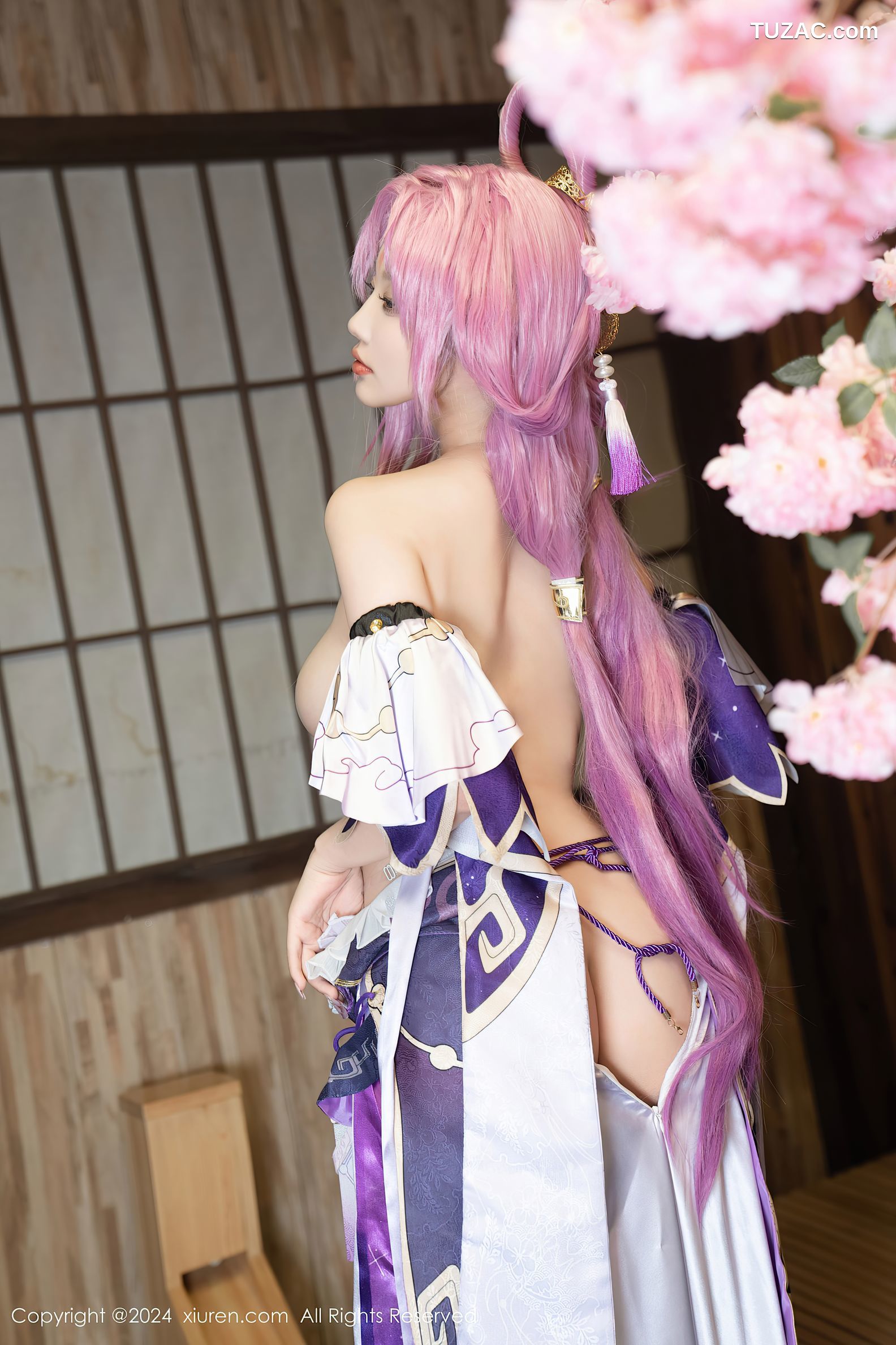 XiuRen秀人网-8943-杨晨晨Yome-紫发cosplay-2024.07.30