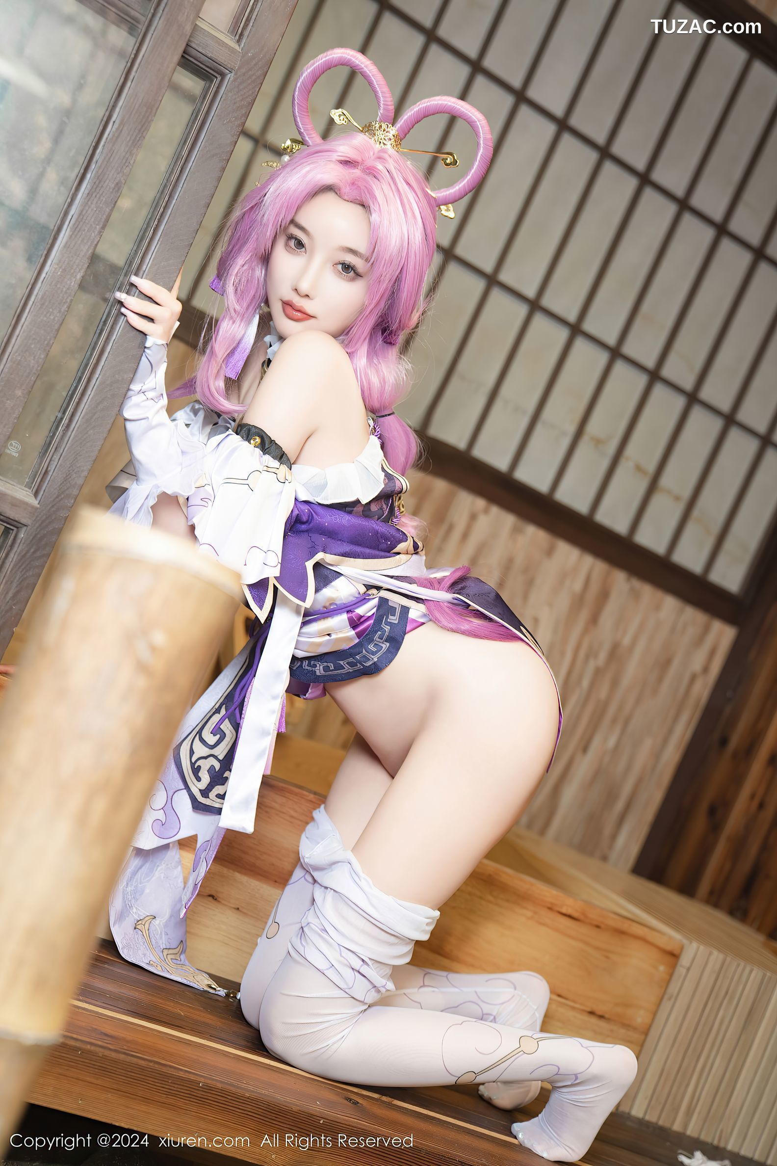 XiuRen秀人网-8943-杨晨晨Yome-紫发cosplay-2024.07.30