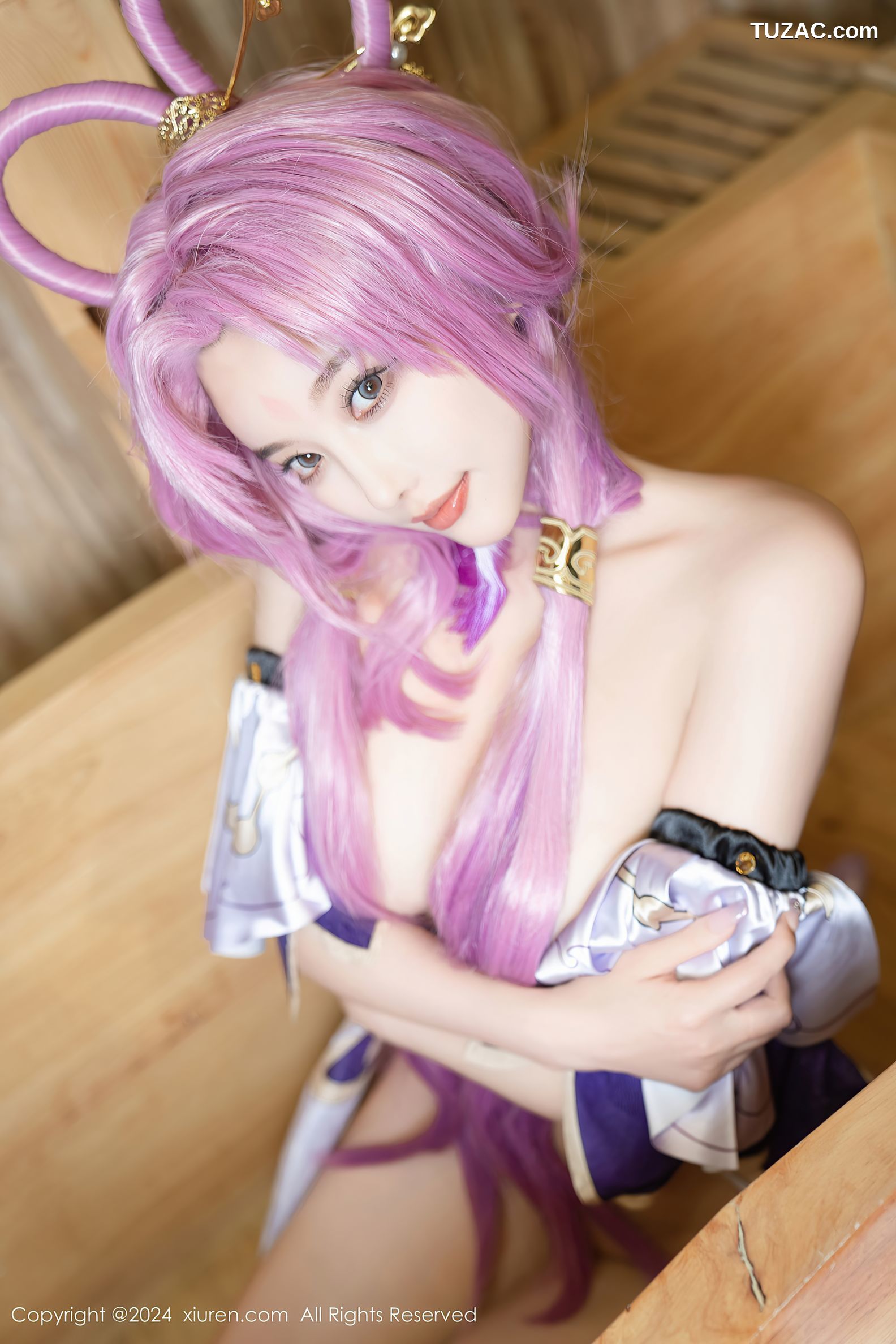 XiuRen秀人网-8943-杨晨晨Yome-紫发cosplay-2024.07.30