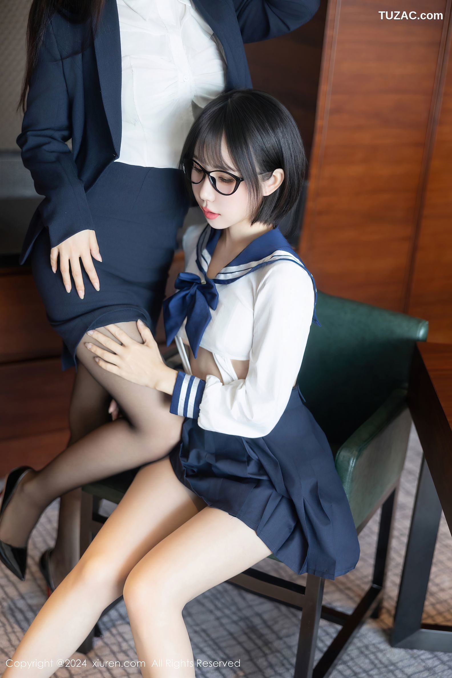 XiuRen秀人网-9065-小蛮妖Yummy-模特合辑-OL女学生姐妹花激情爆乳-2024.08.26