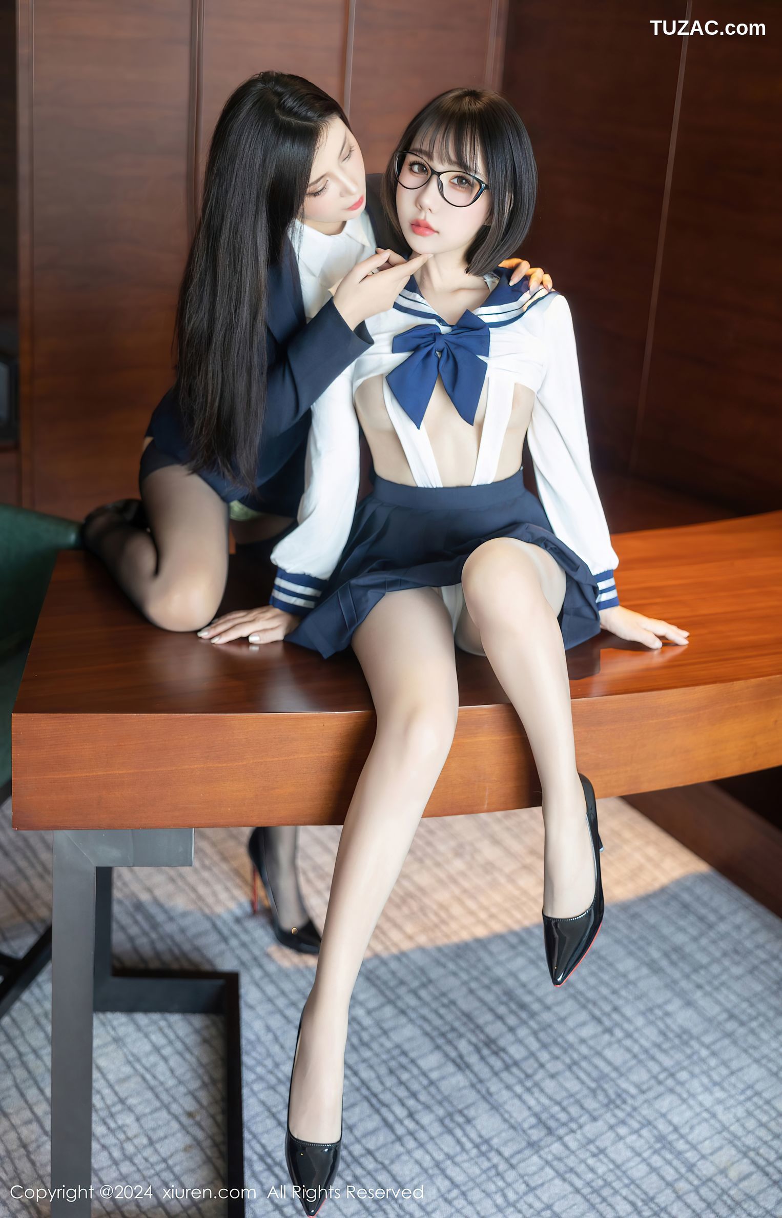 XiuRen秀人网-9065-小蛮妖Yummy-模特合辑-OL女学生姐妹花激情爆乳-2024.08.26