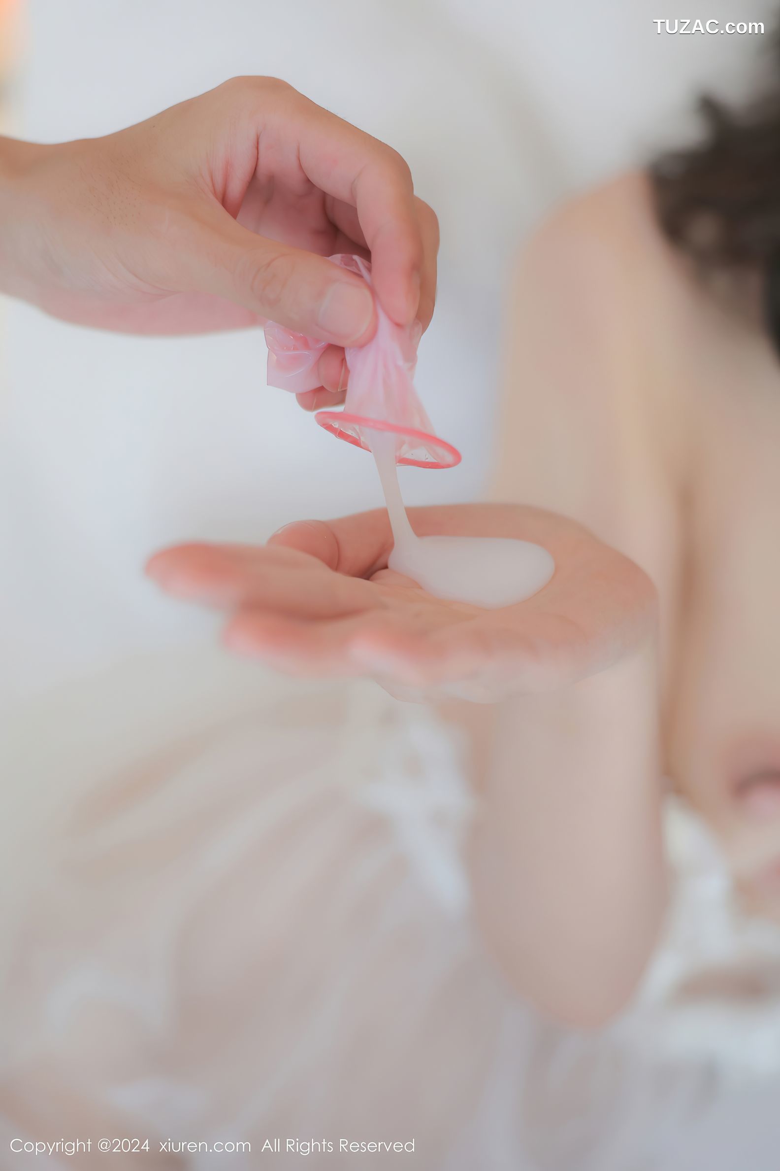 XiuRen秀人网-9091-桃妖天-轻透白纱情趣内衣爆乳-2024.08.30