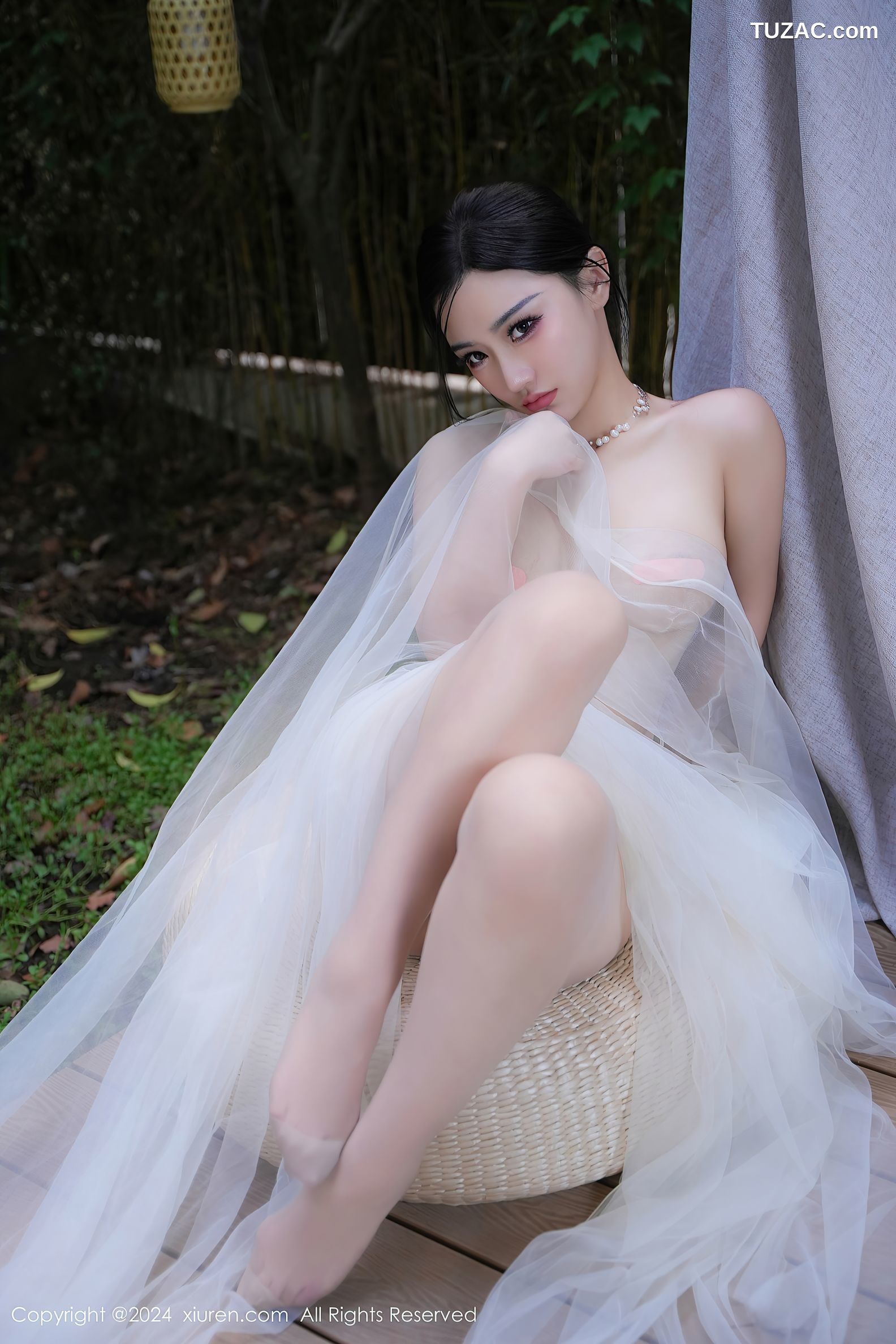 XiuRen秀人网-9105-妙可可Cheese-户外透视白纱全裸爆乳-2024.09.03