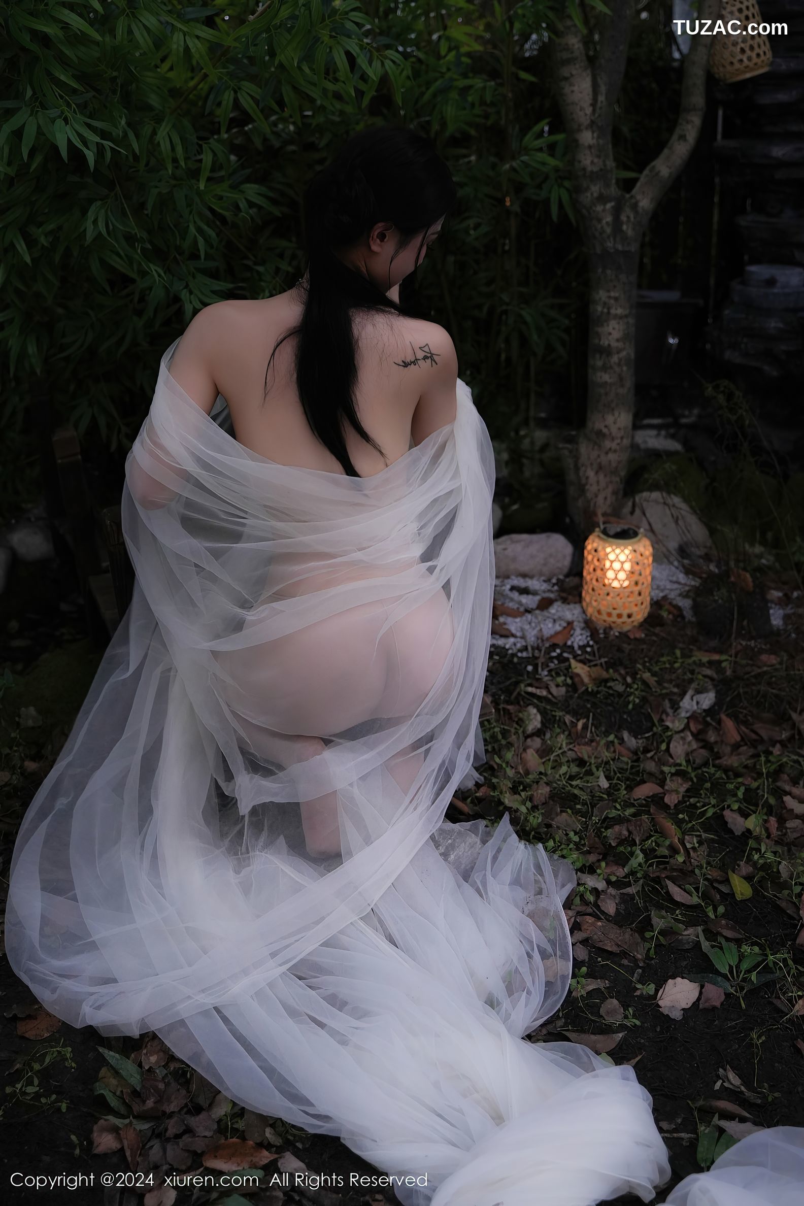 XiuRen秀人网-9105-妙可可Cheese-户外透视白纱全裸爆乳-2024.09.03