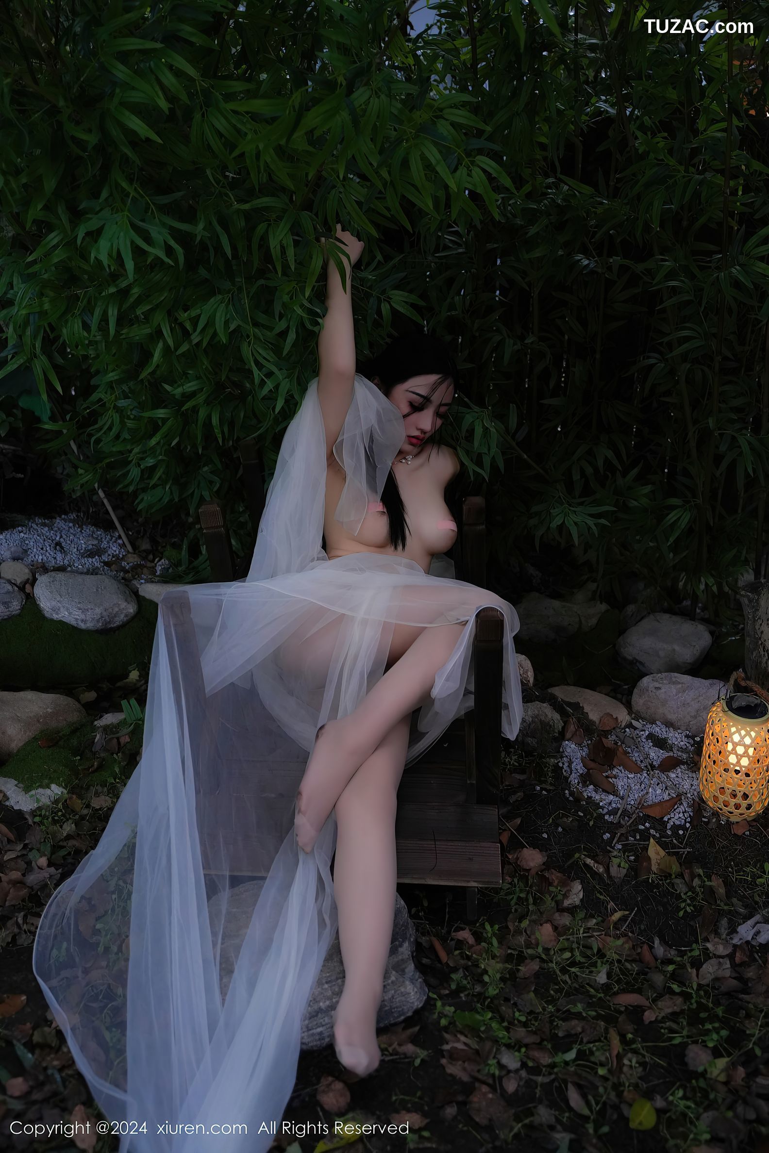 XiuRen秀人网-9105-妙可可Cheese-户外透视白纱全裸爆乳-2024.09.03