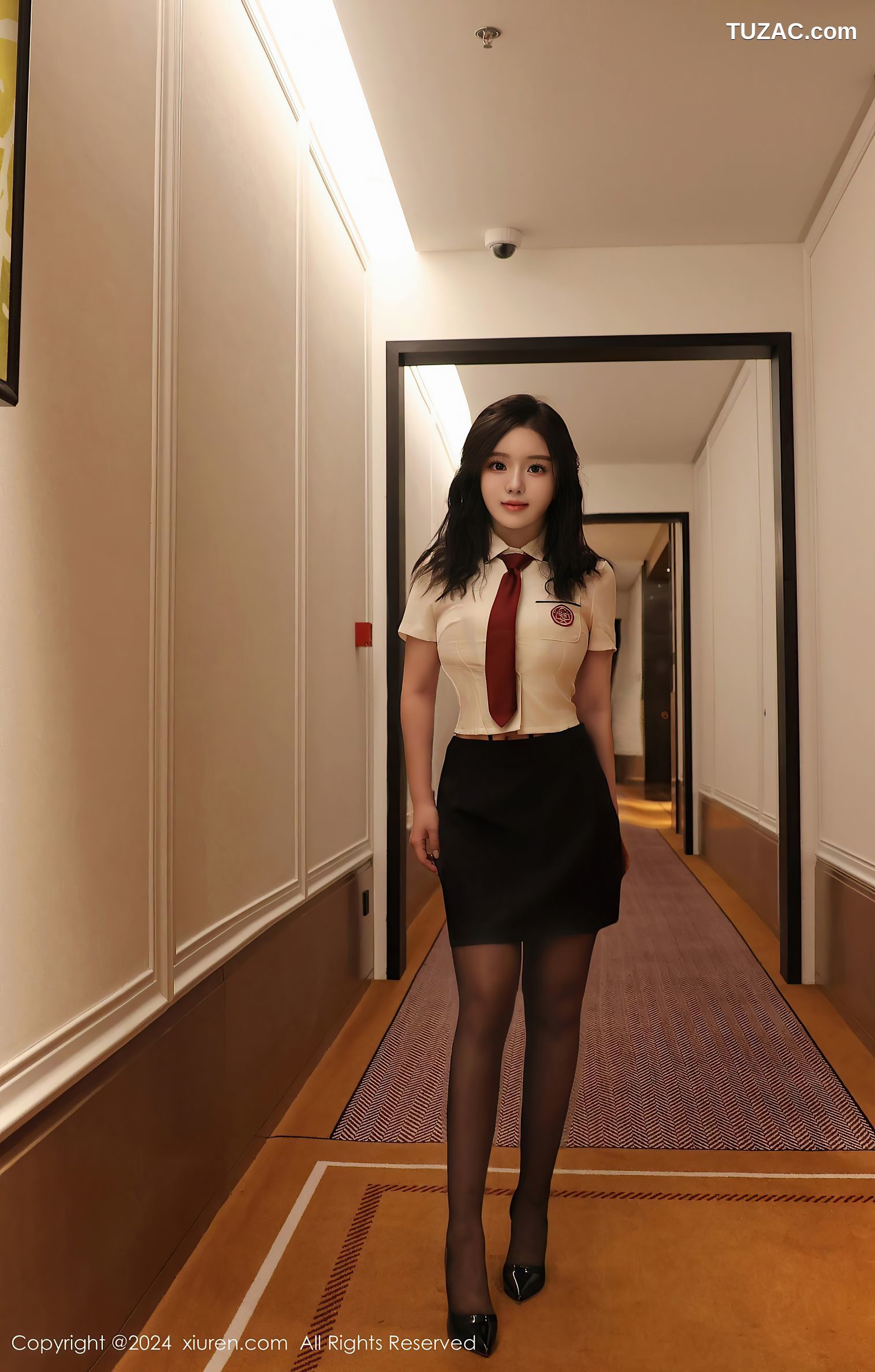 XiuRen秀人网-9122-小薯条nienie-蜘蛛女和校服萝莉姐妹花剧情白衬衫黑短裙黑丝黑情趣内衣-2024.09.06