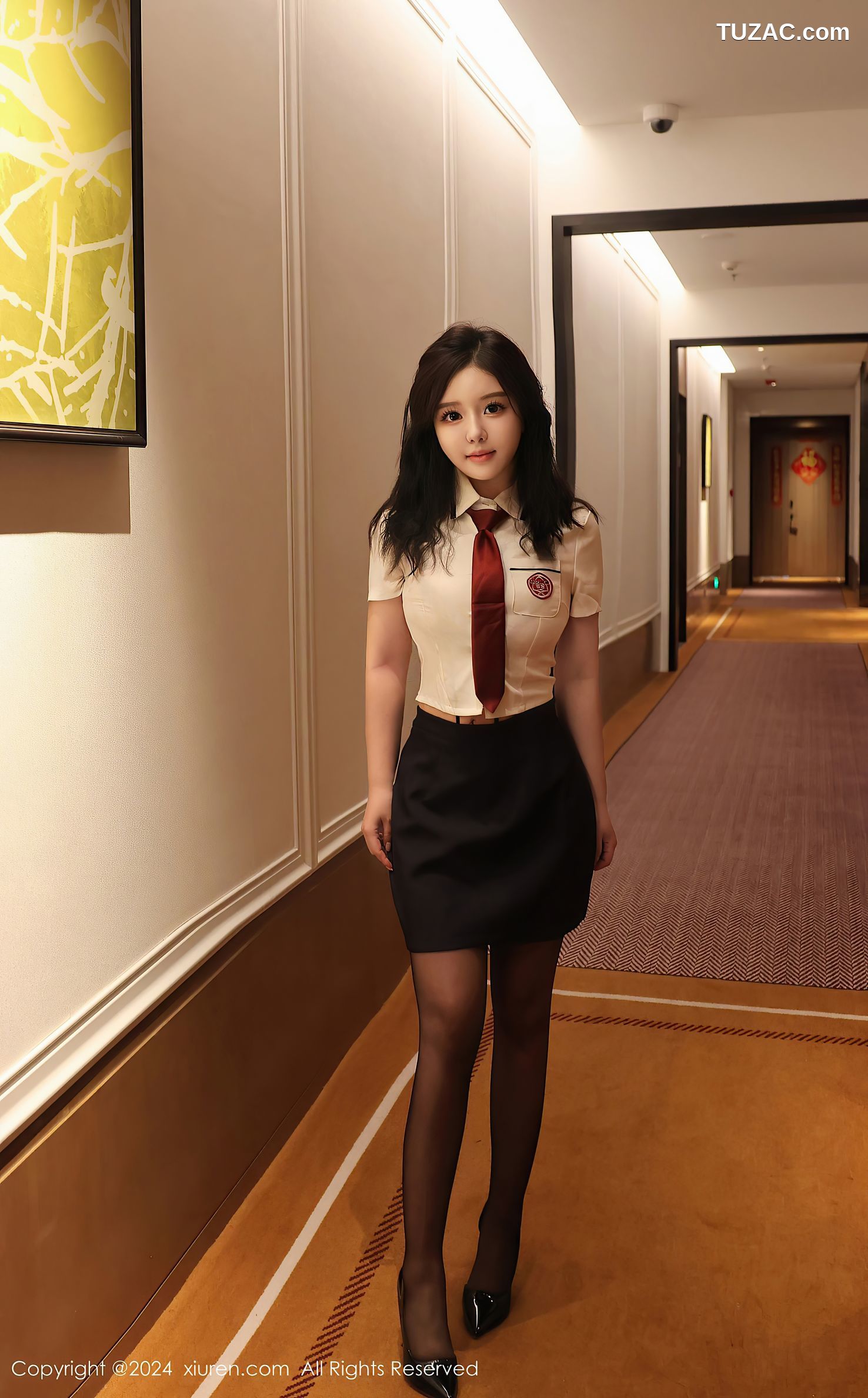 XiuRen秀人网-9122-小薯条nienie-蜘蛛女和校服萝莉姐妹花剧情白衬衫黑短裙黑丝黑情趣内衣-2024.09.06