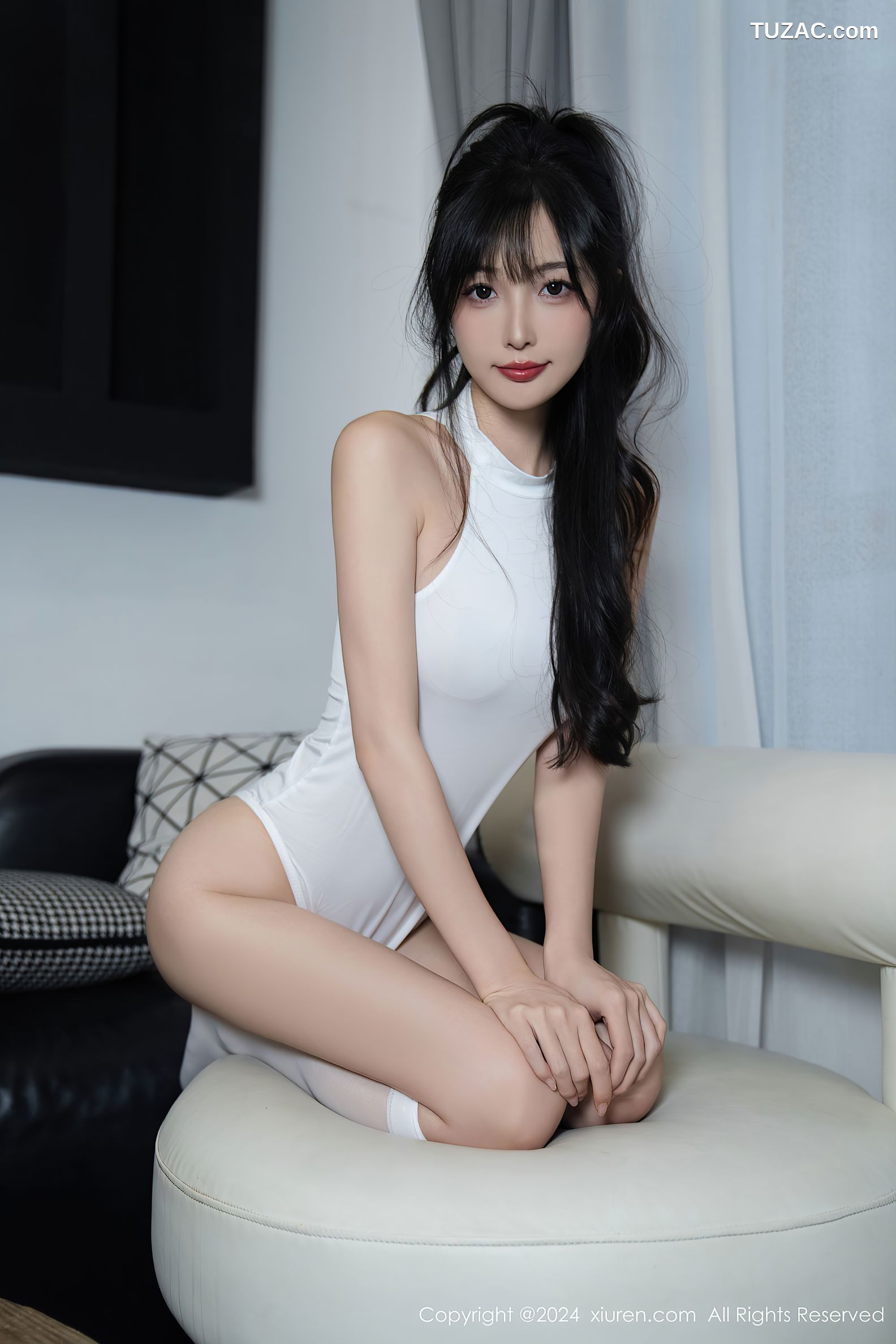 XiuRen秀人网-9151-林星阑-蓝色JK制服黑短裙白色死库水-2024.09.12