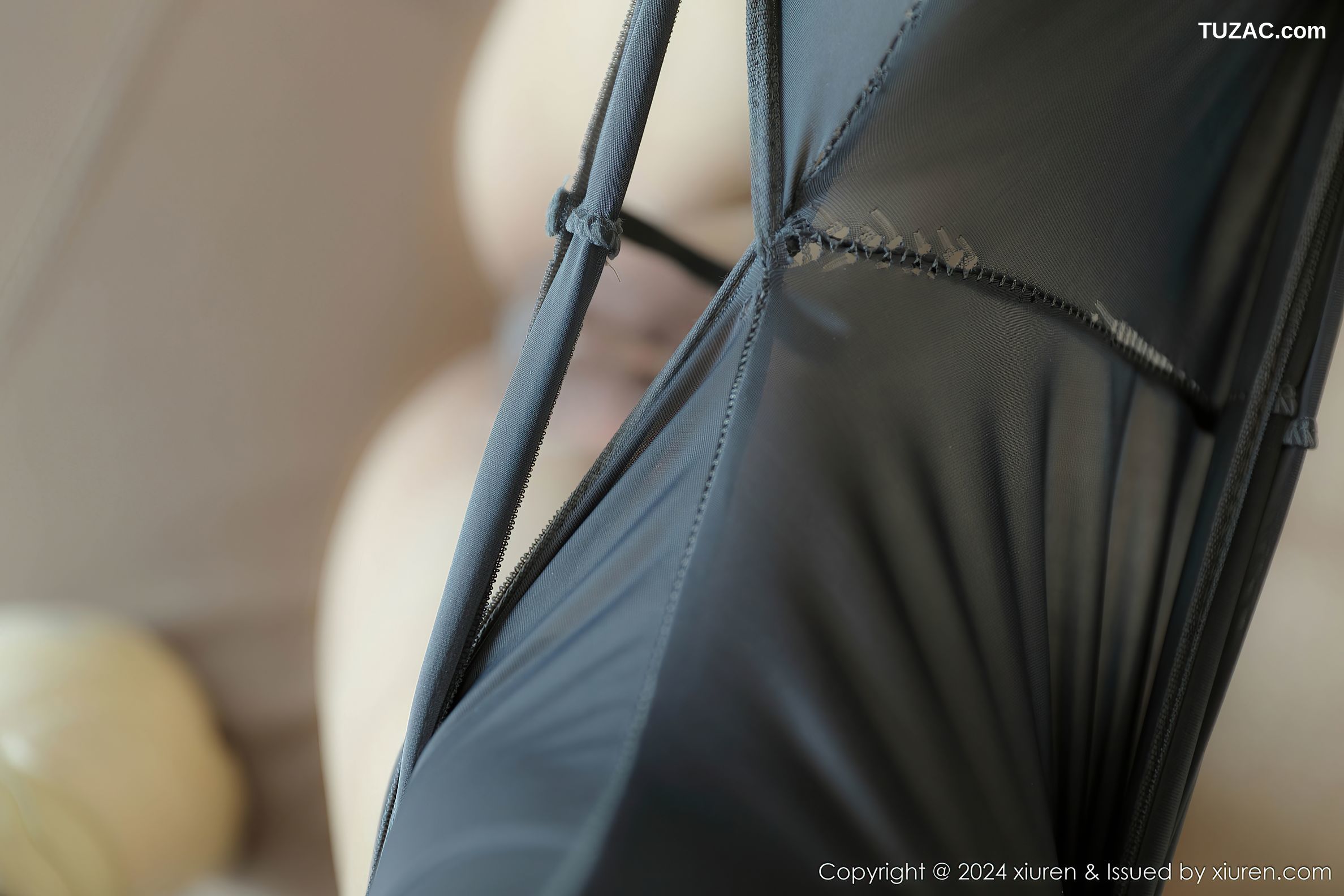 XiuRen秀人网-9187-桃妖夭-健身馆场景灰色运动背心情趣瑜伽裤爆乳-2024.09.20